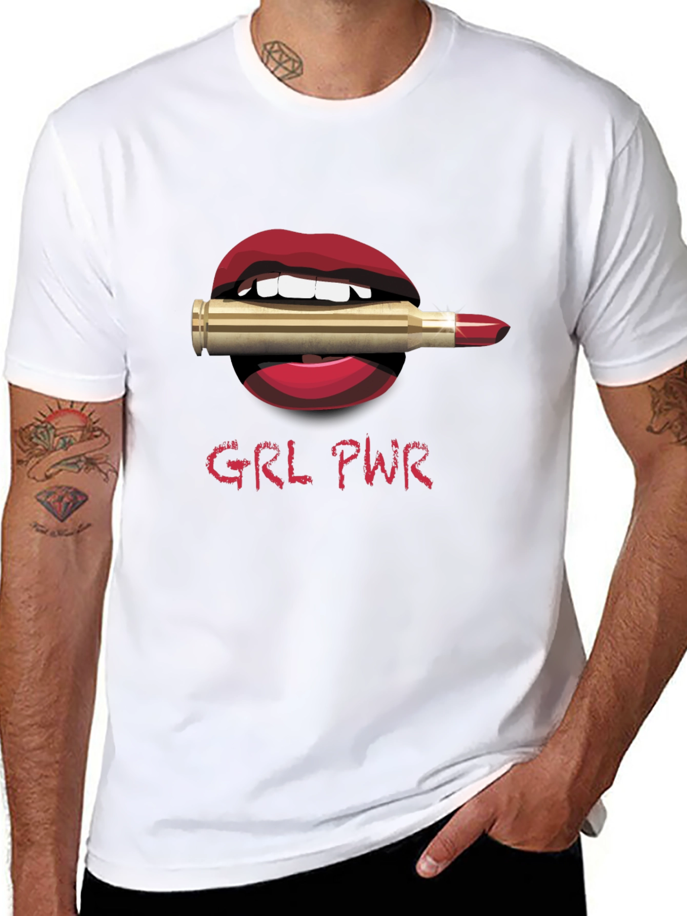 GRL PWR Graphic Tee - Edgy Feminist Fashion