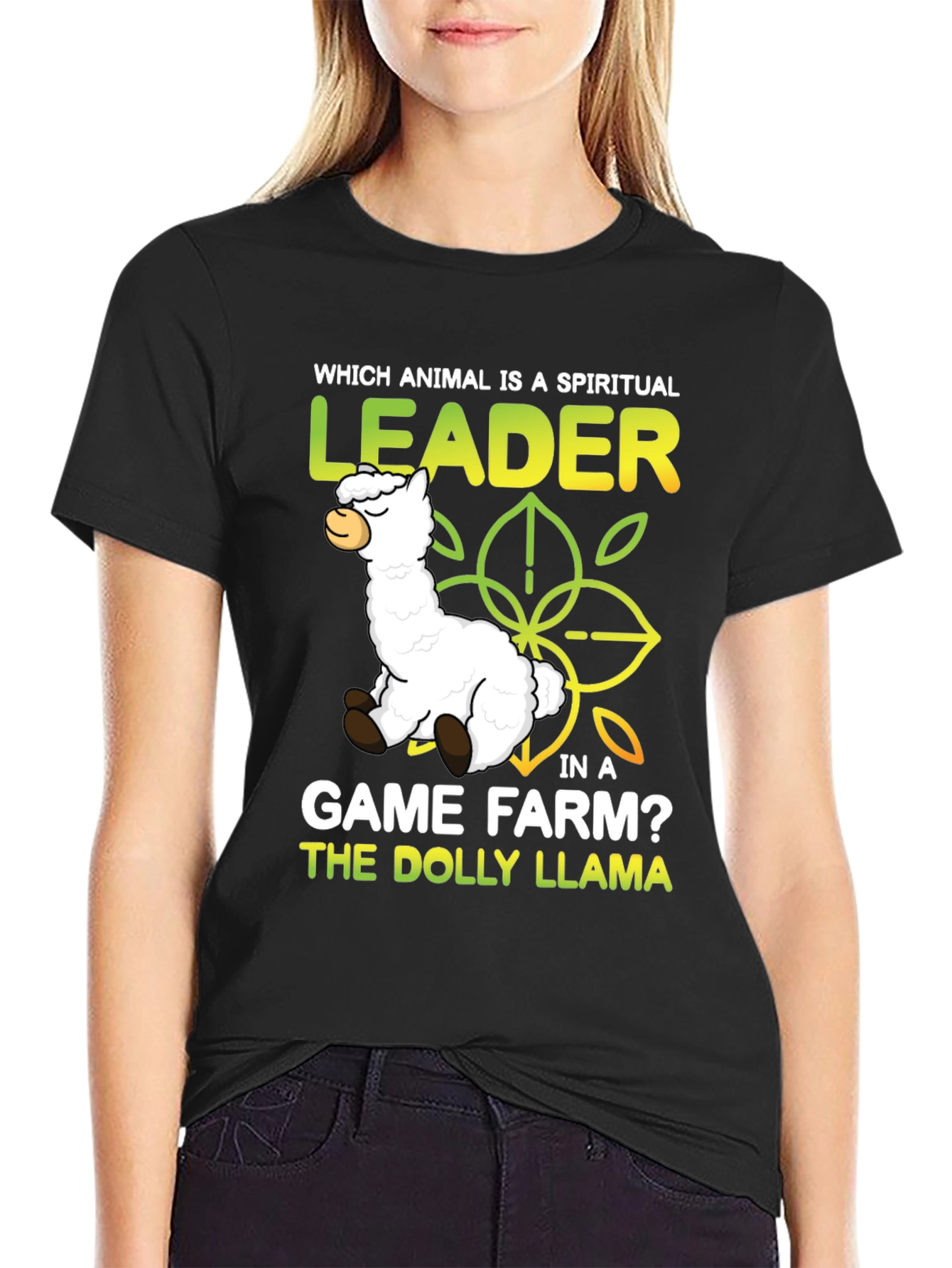 Dolly Llama Funny Graphic T-Shirt