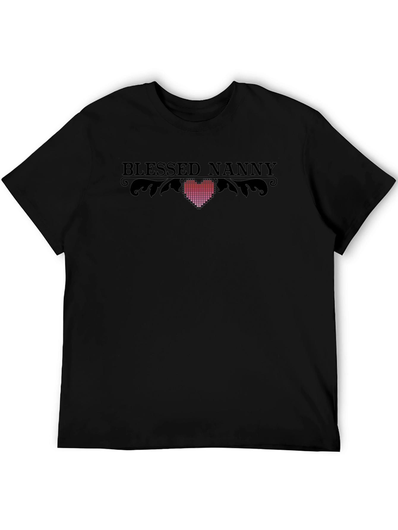 Blessed Nanny Heart Graphic Tee - Stylish Comfort
