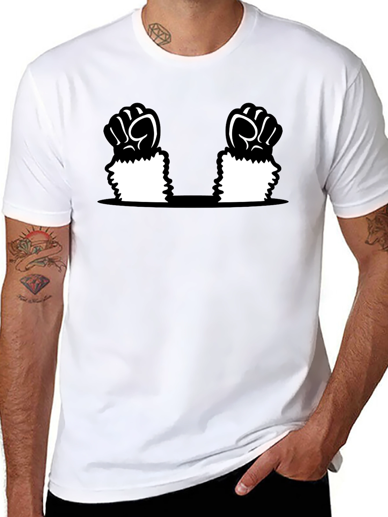 Funny Cartoon Hand T-Shirt