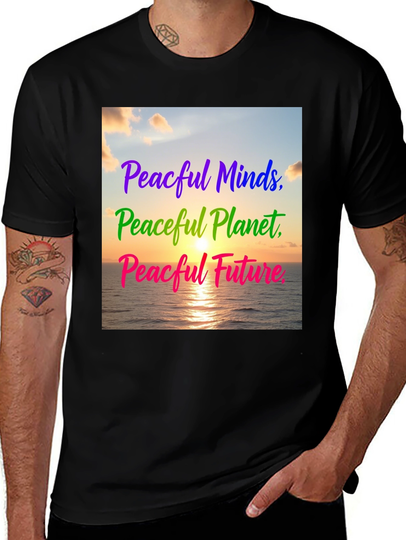 Peaceful Minds T-Shirt: Inspirational Graphic Tee