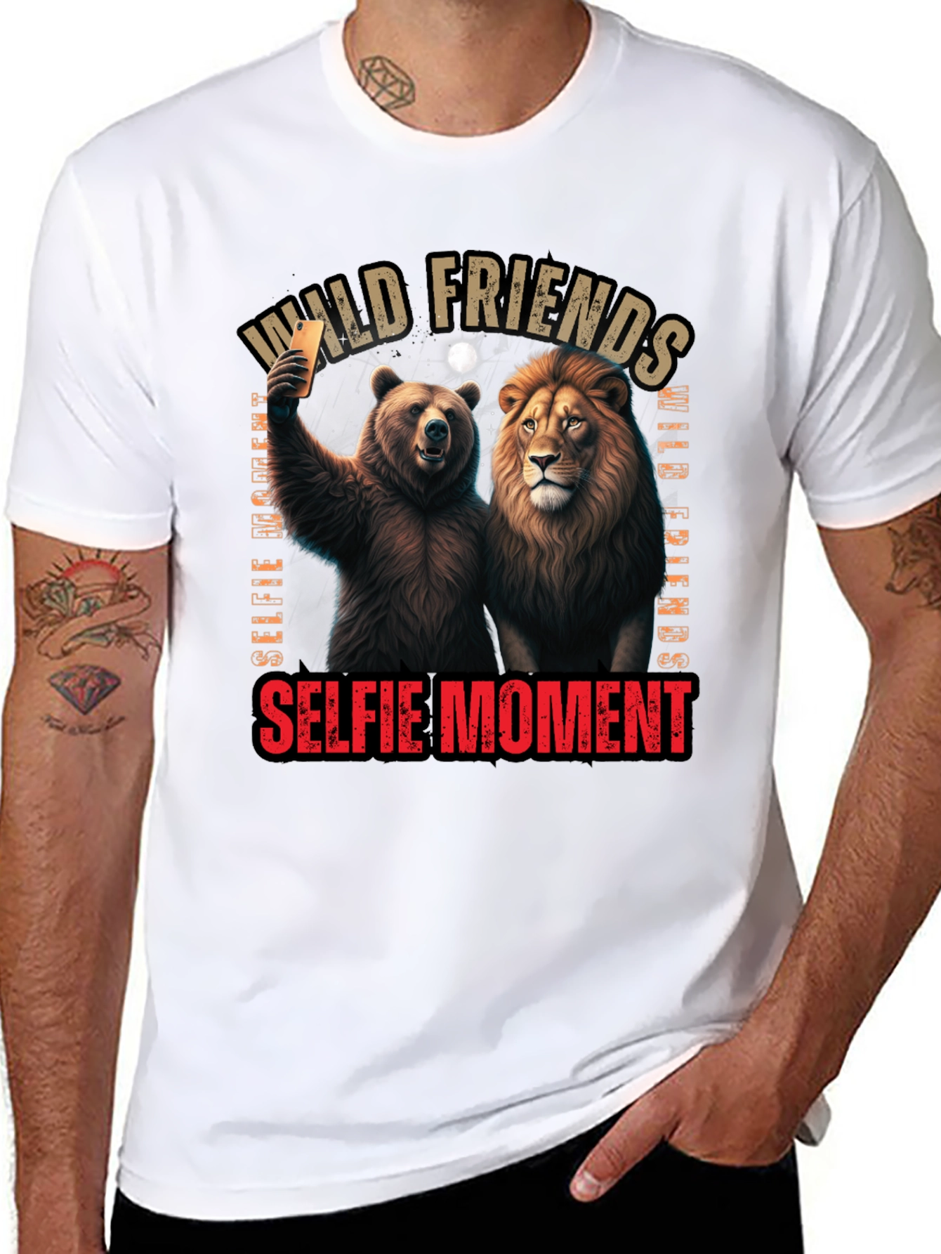 Wild Friends Selfie Graphic Tee
