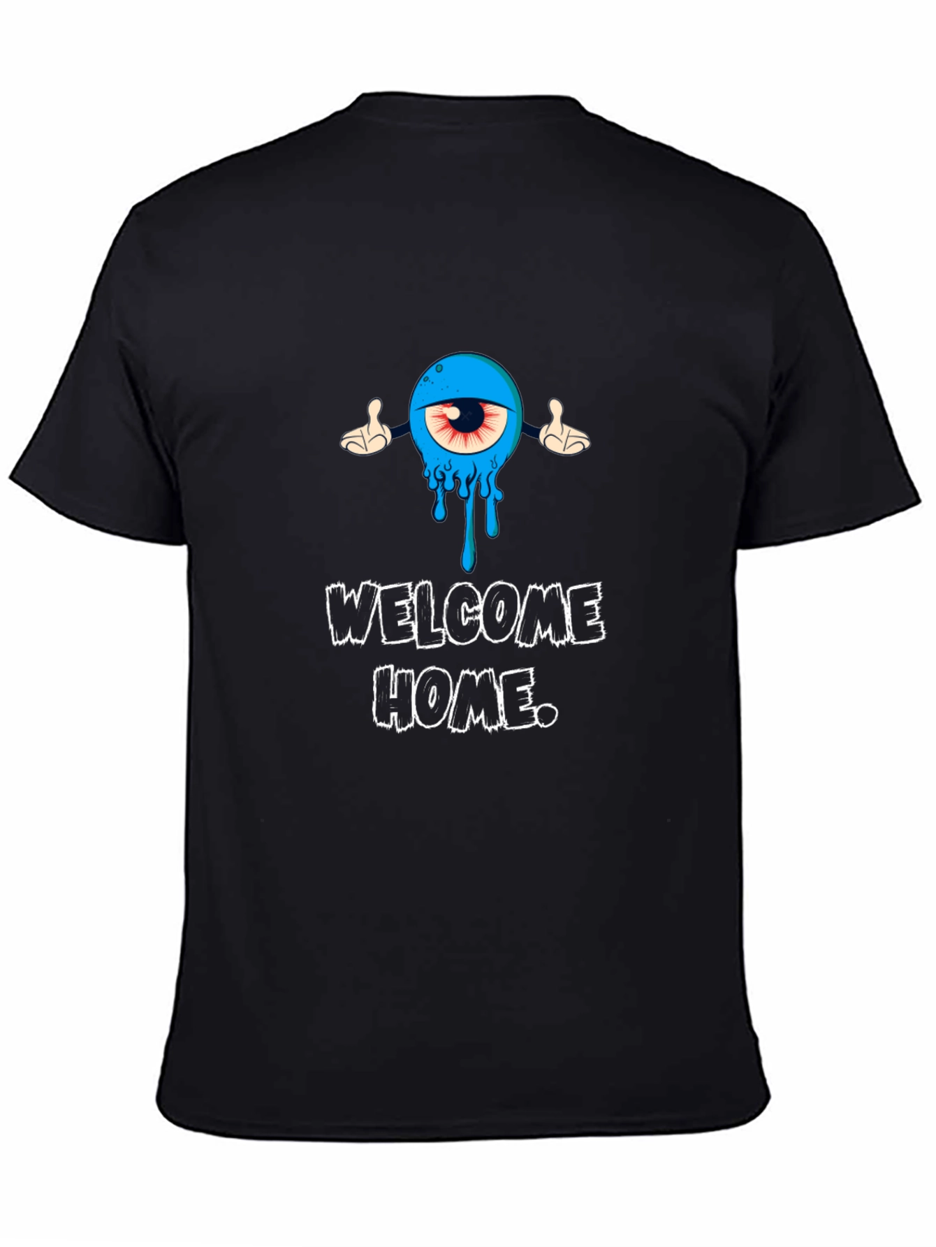 Welcome Home Graphic Black T-Shirt