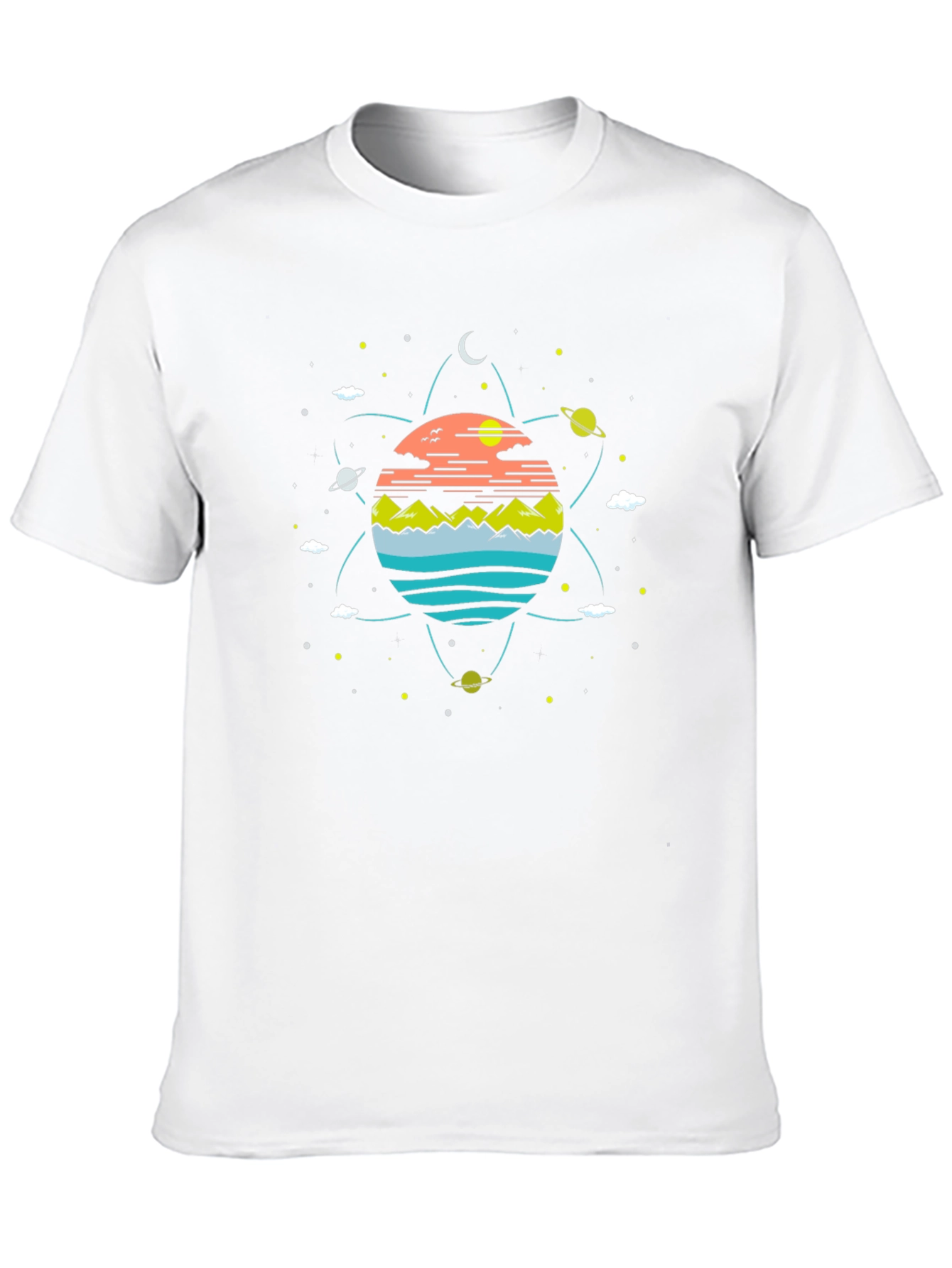 Cosmic Landscape Black T-Shirt