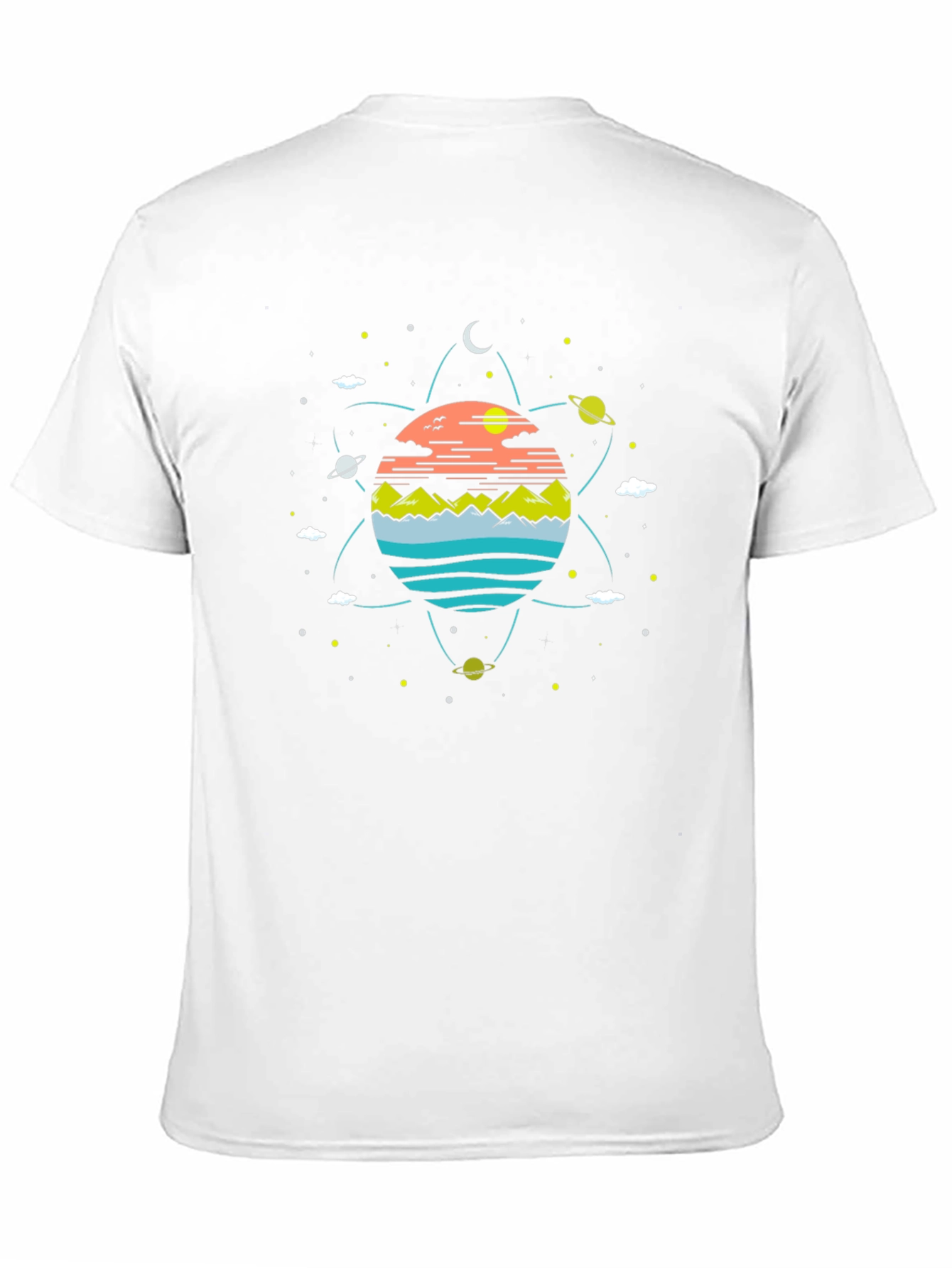 Cosmic Landscape Black T-Shirt