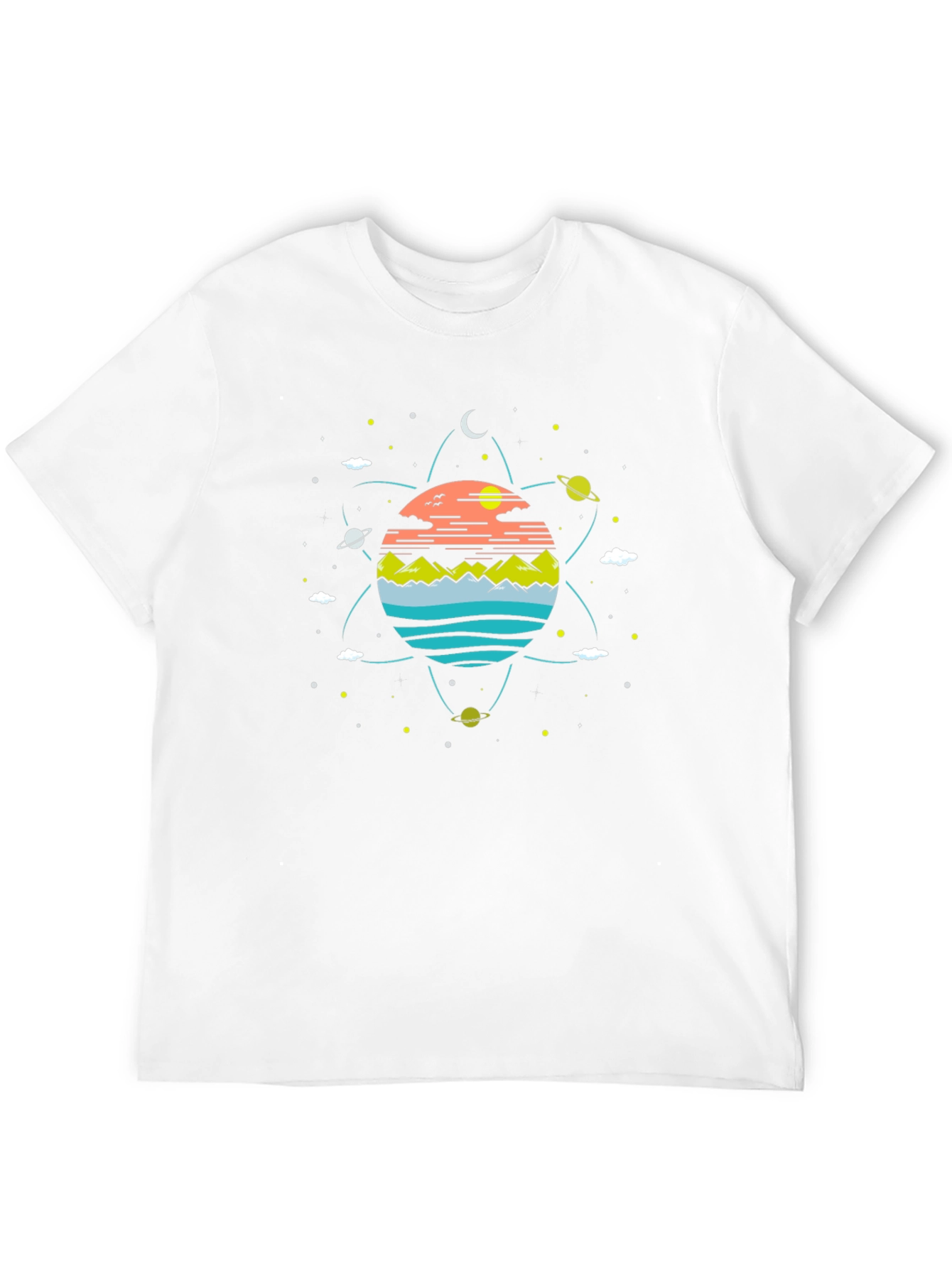 Cosmic Landscape Black T-Shirt
