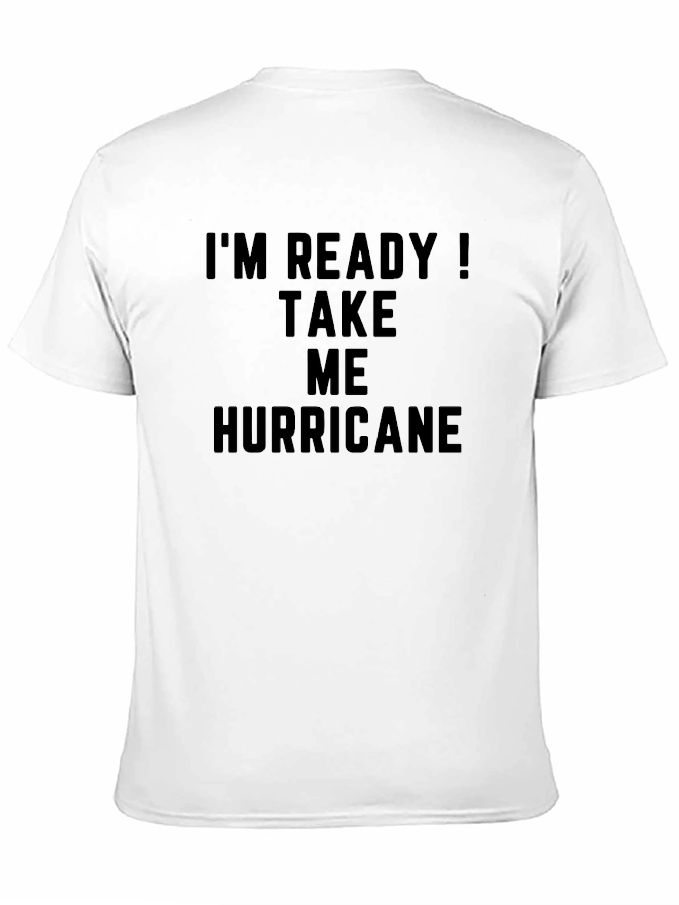 Im Ready! Take Me Hurricane Black Graphic Tee
