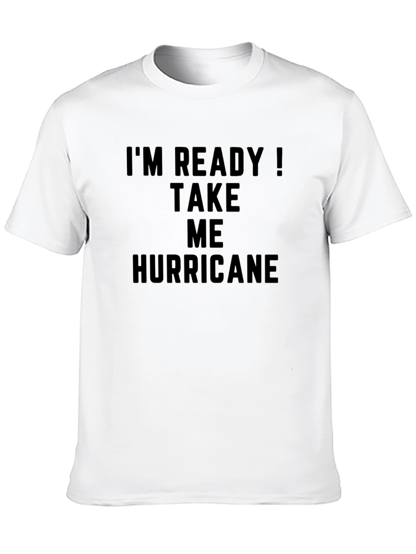 Im Ready! Take Me Hurricane Black Graphic Tee