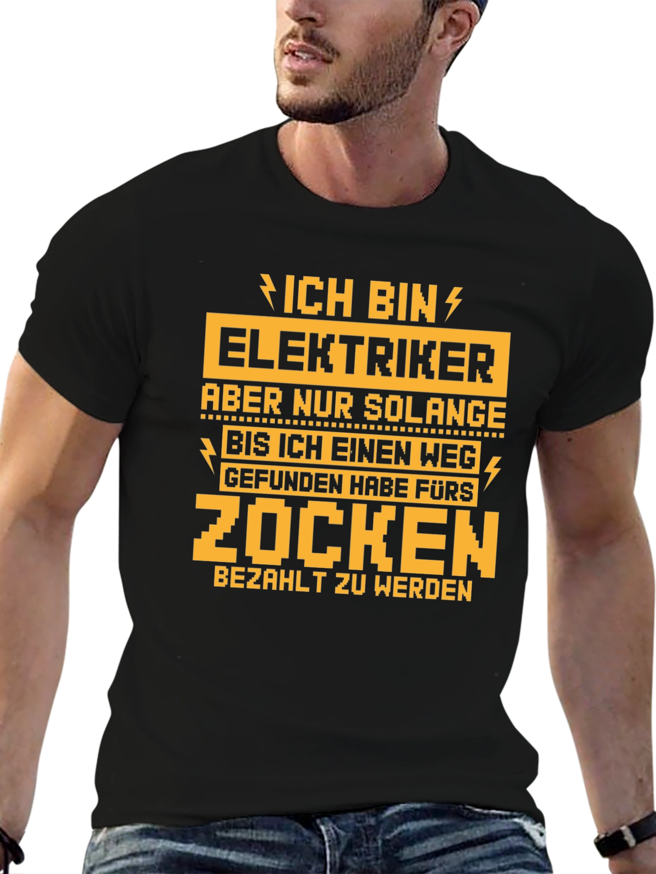 Electrician Gamer T-Shirt - Funny Novelty Tee