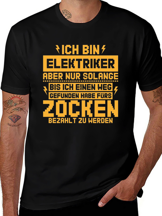 Electrician Gamer T-Shirt - Funny Novelty Tee