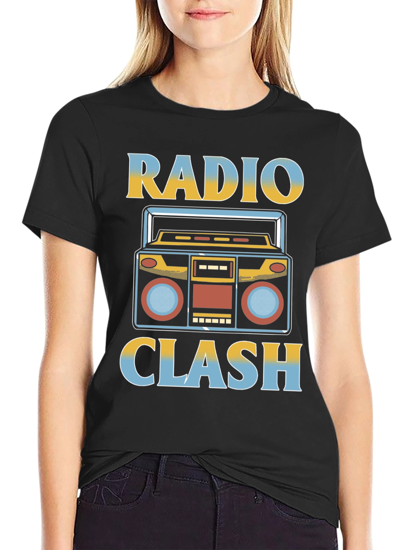 Radio Clash Retro Graphic Tee
