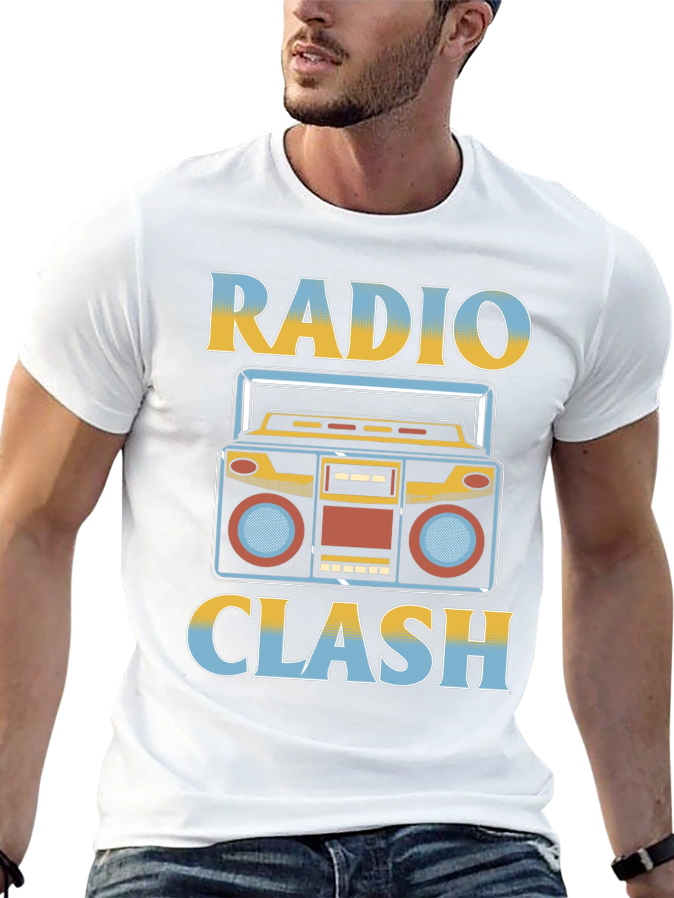 Radio Clash Retro Graphic Tee