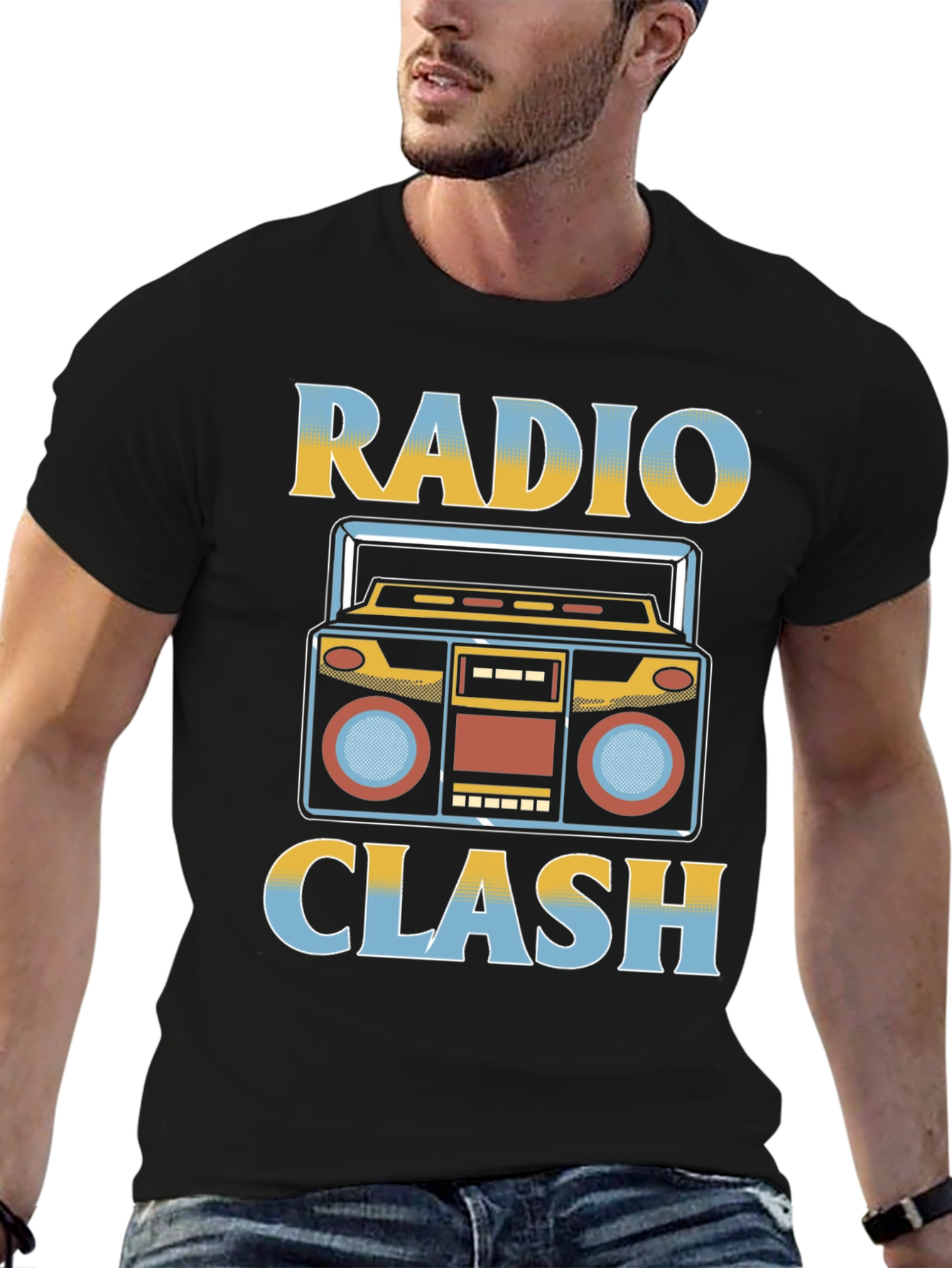 Radio Clash Retro Graphic Tee