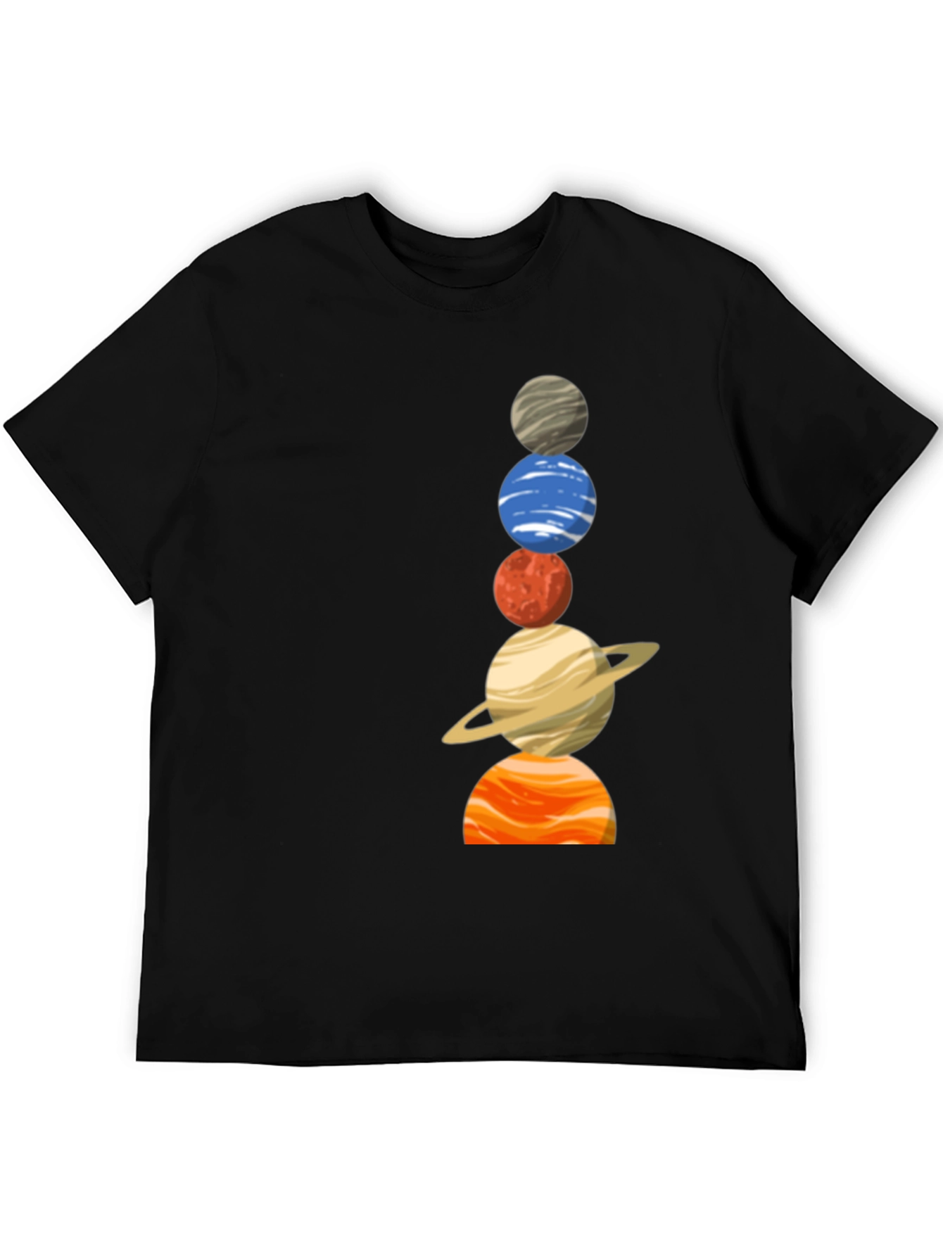 Planets Stacked T-Shirt - Cosmic Fashion