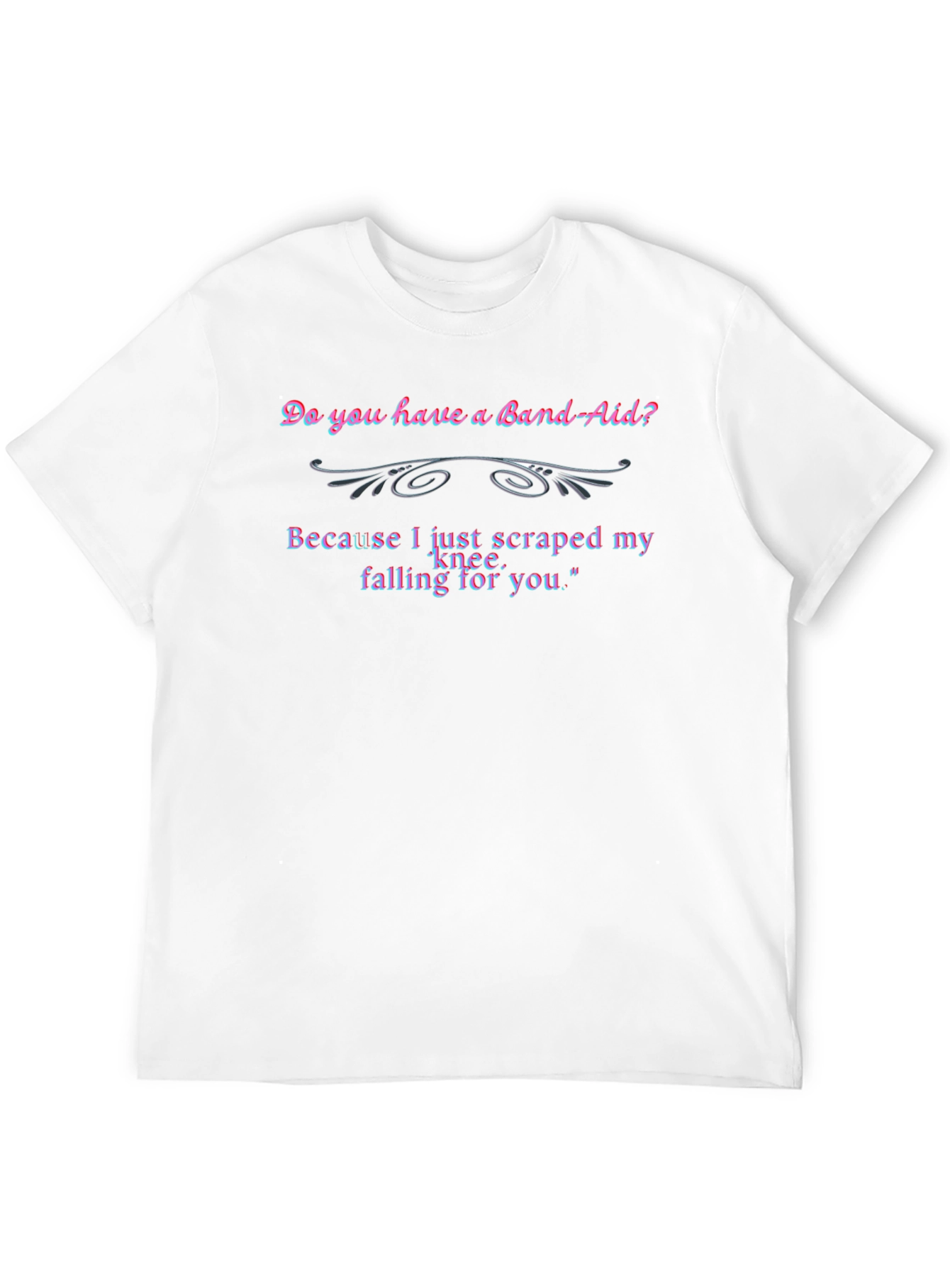 Band-Aid Knee Graphic Tee - Flirty & Fun