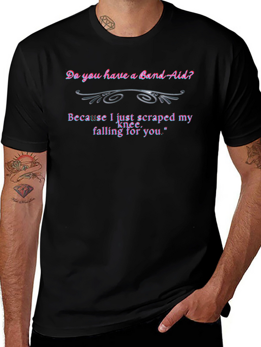 Band-Aid Knee Graphic Tee - Flirty & Fun