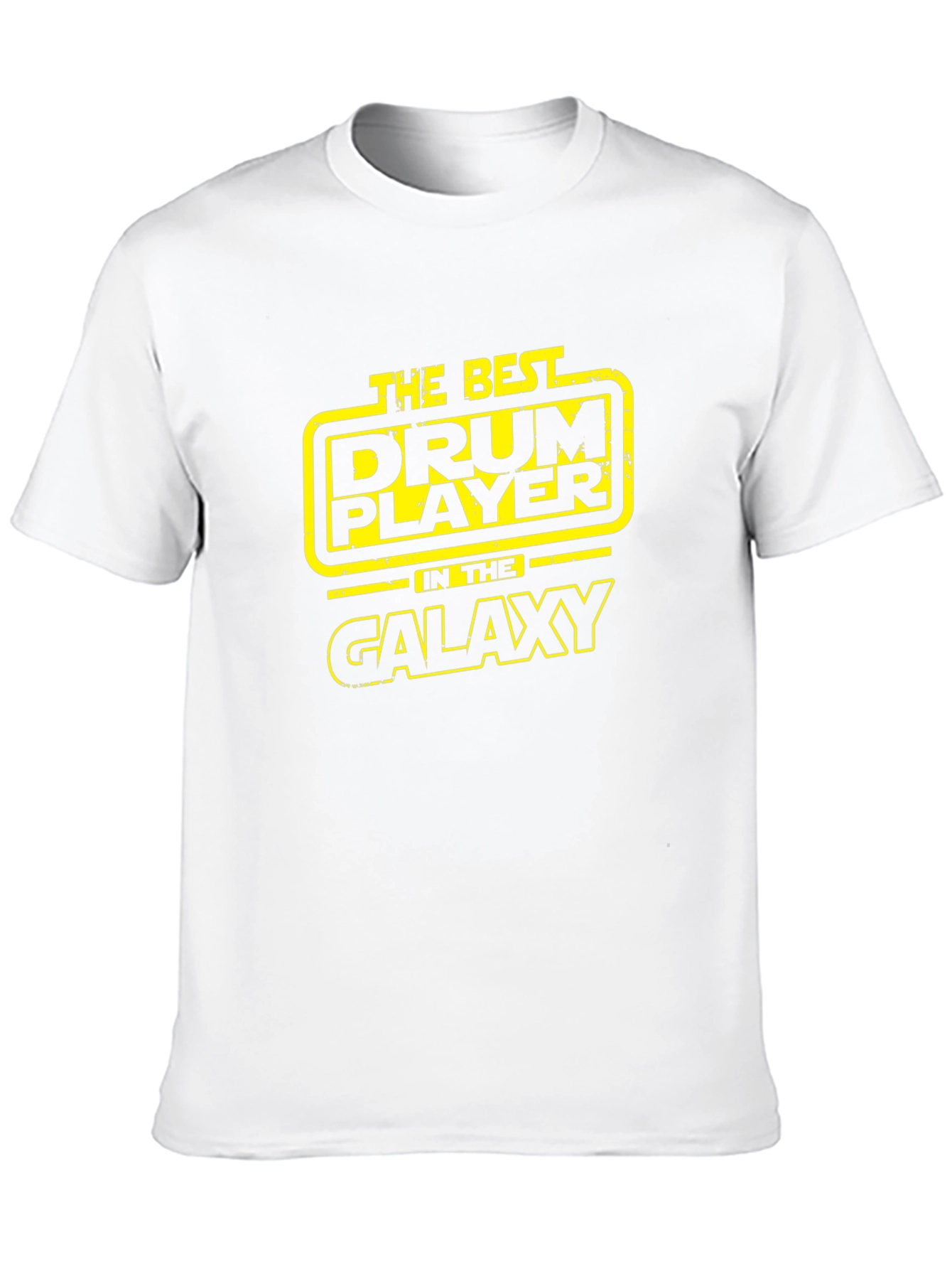 Drum Player Galaxy Black T-Shirt