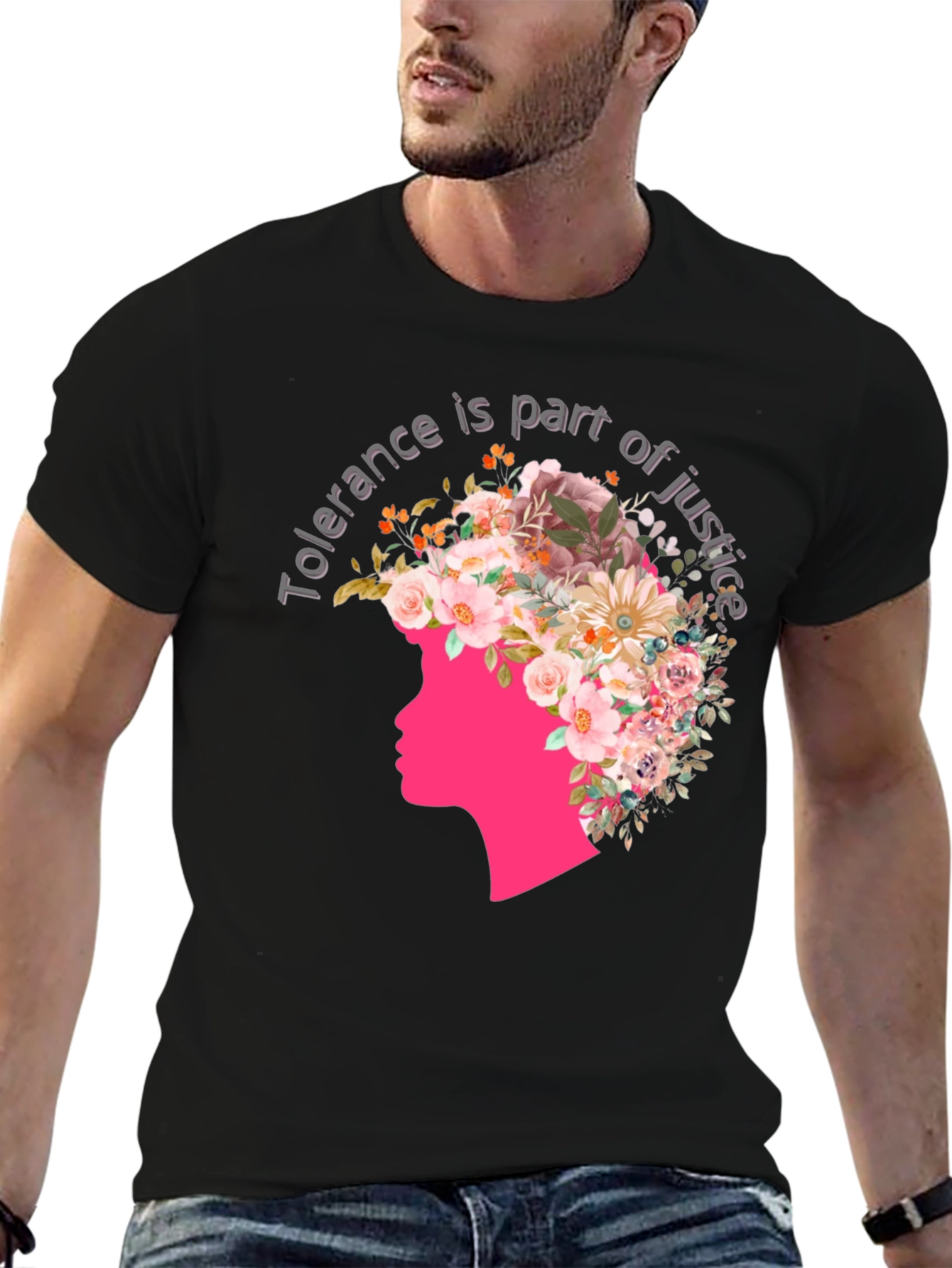 Tolerance Justice Floral Graphic Tee