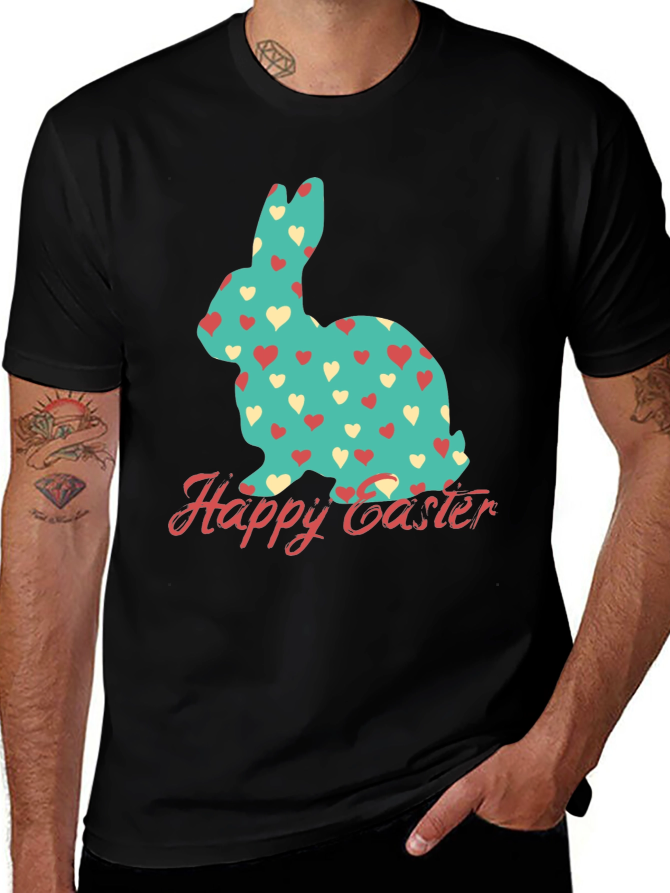 Happy Easter Bunny Heart T-Shirt