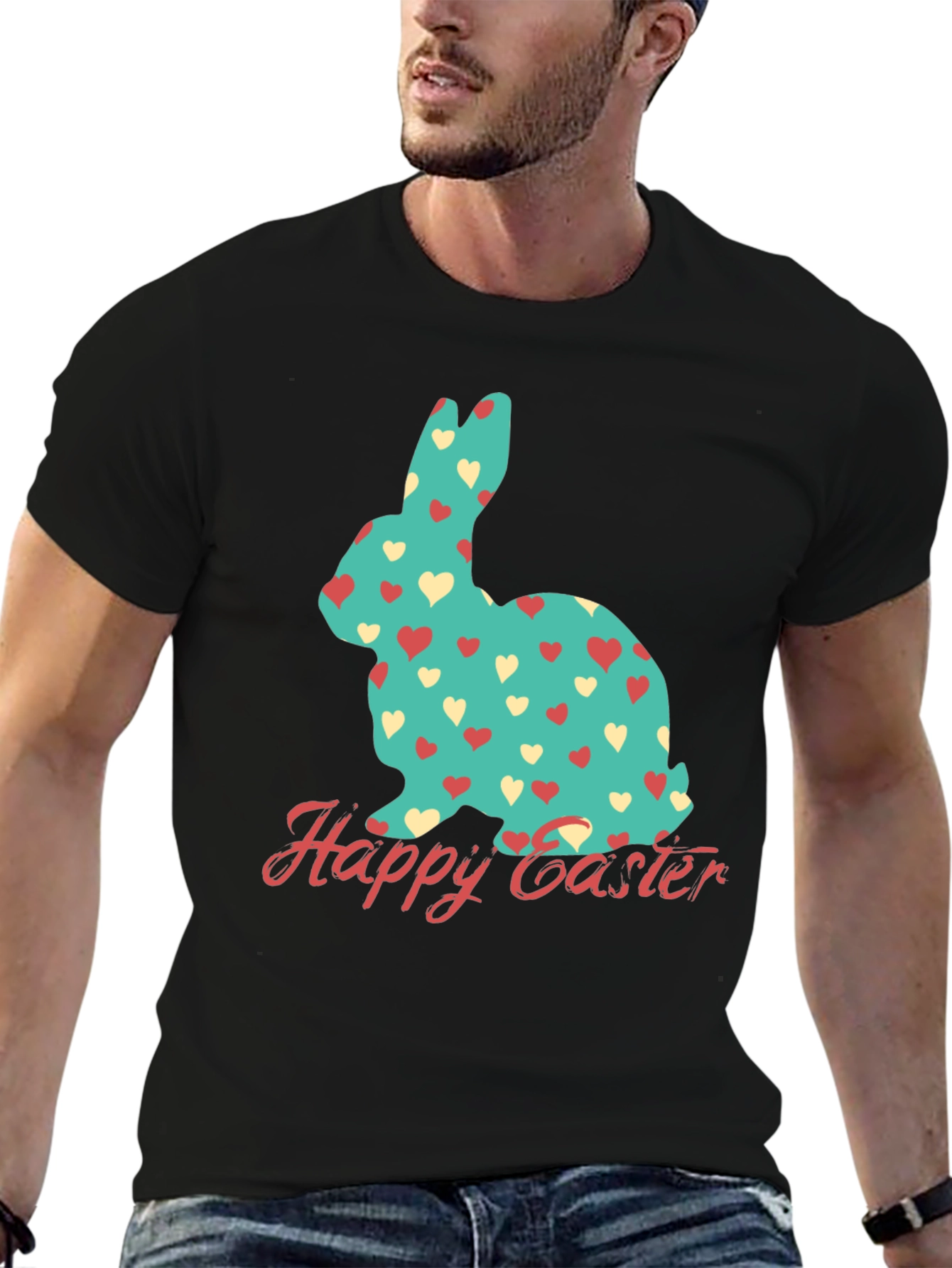 Happy Easter Bunny Heart T-Shirt