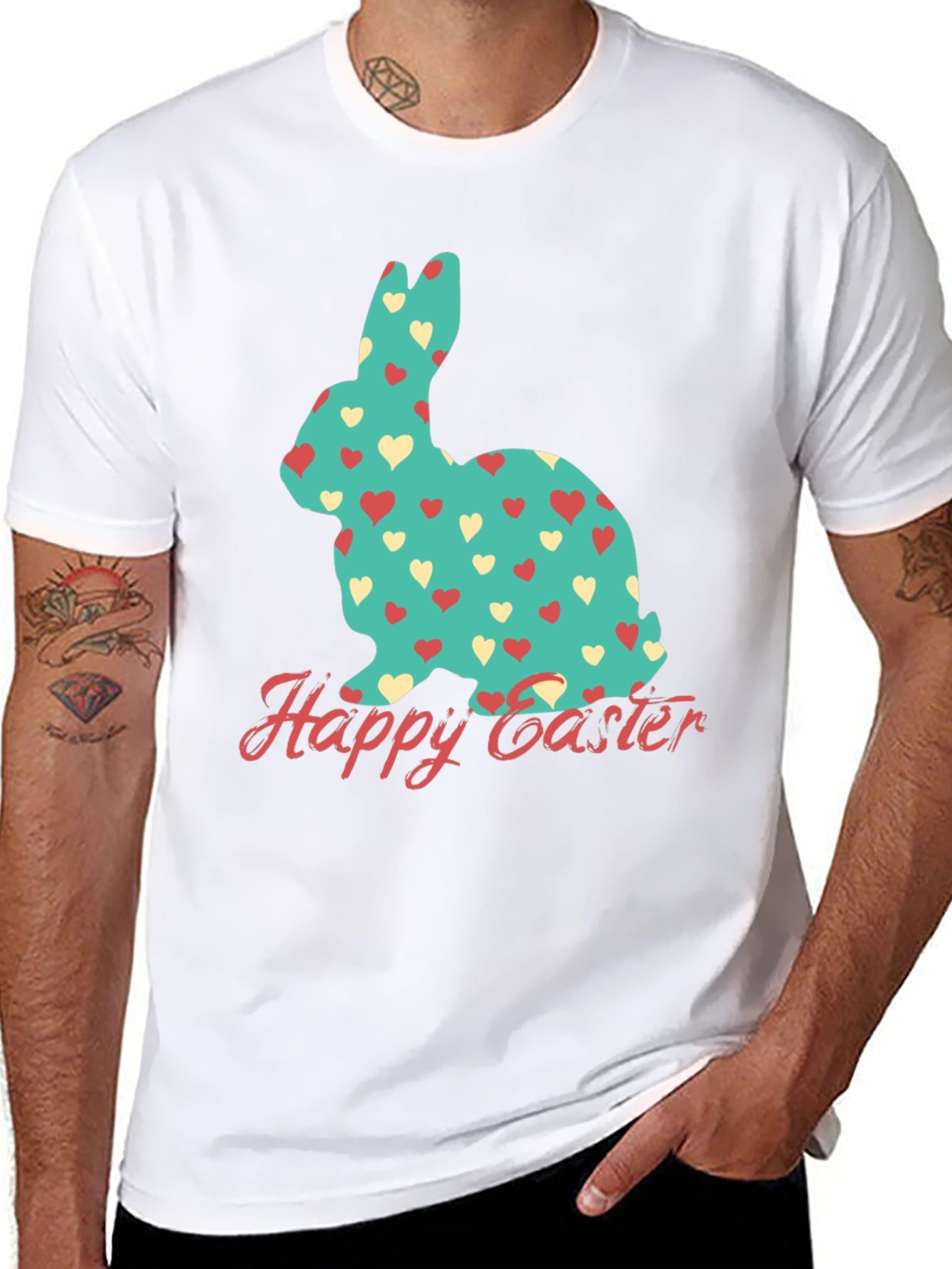 Happy Easter Bunny Heart T-Shirt