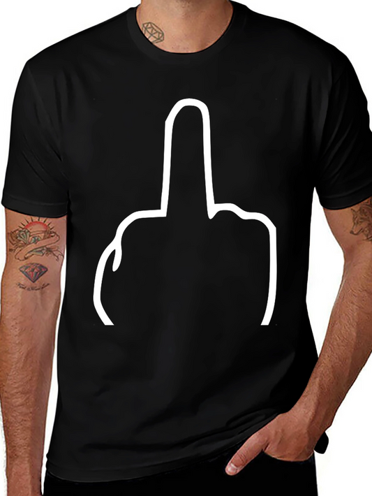 Bold Graphic Tee - Middle Finger