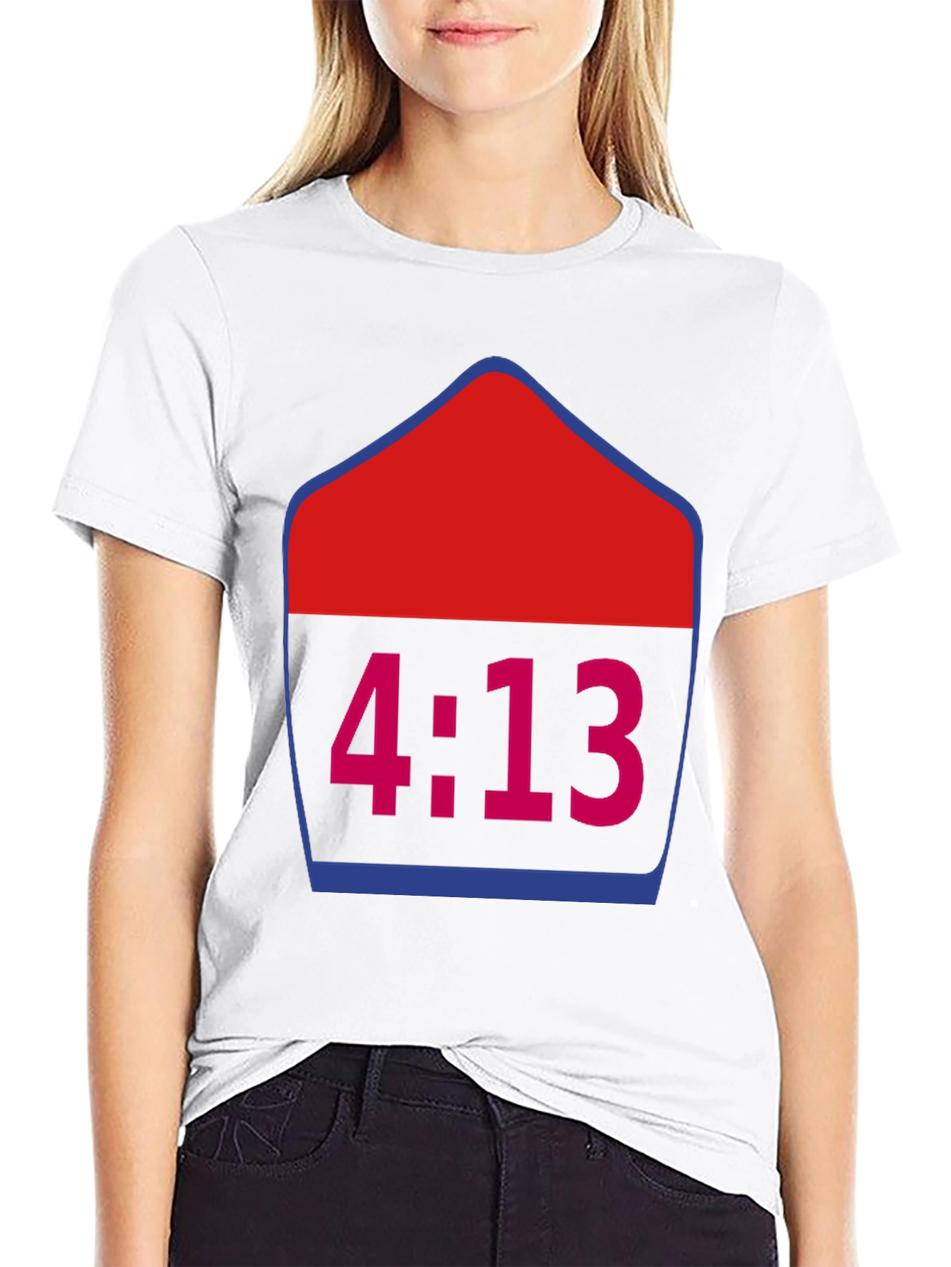 4:13 Graphic Tee - Trendy Black T-Shirt