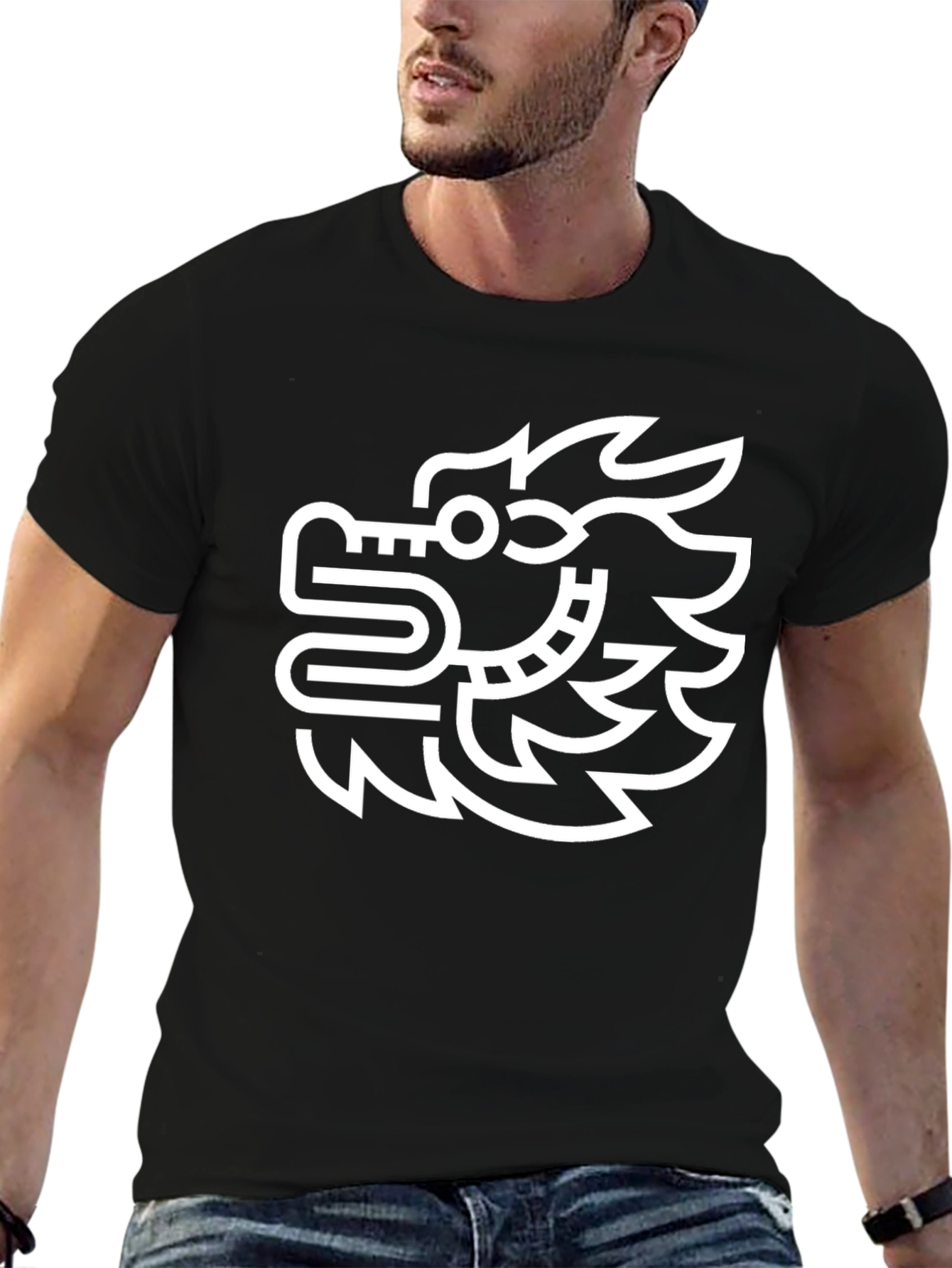 Stylized Dragon Graphic Tee