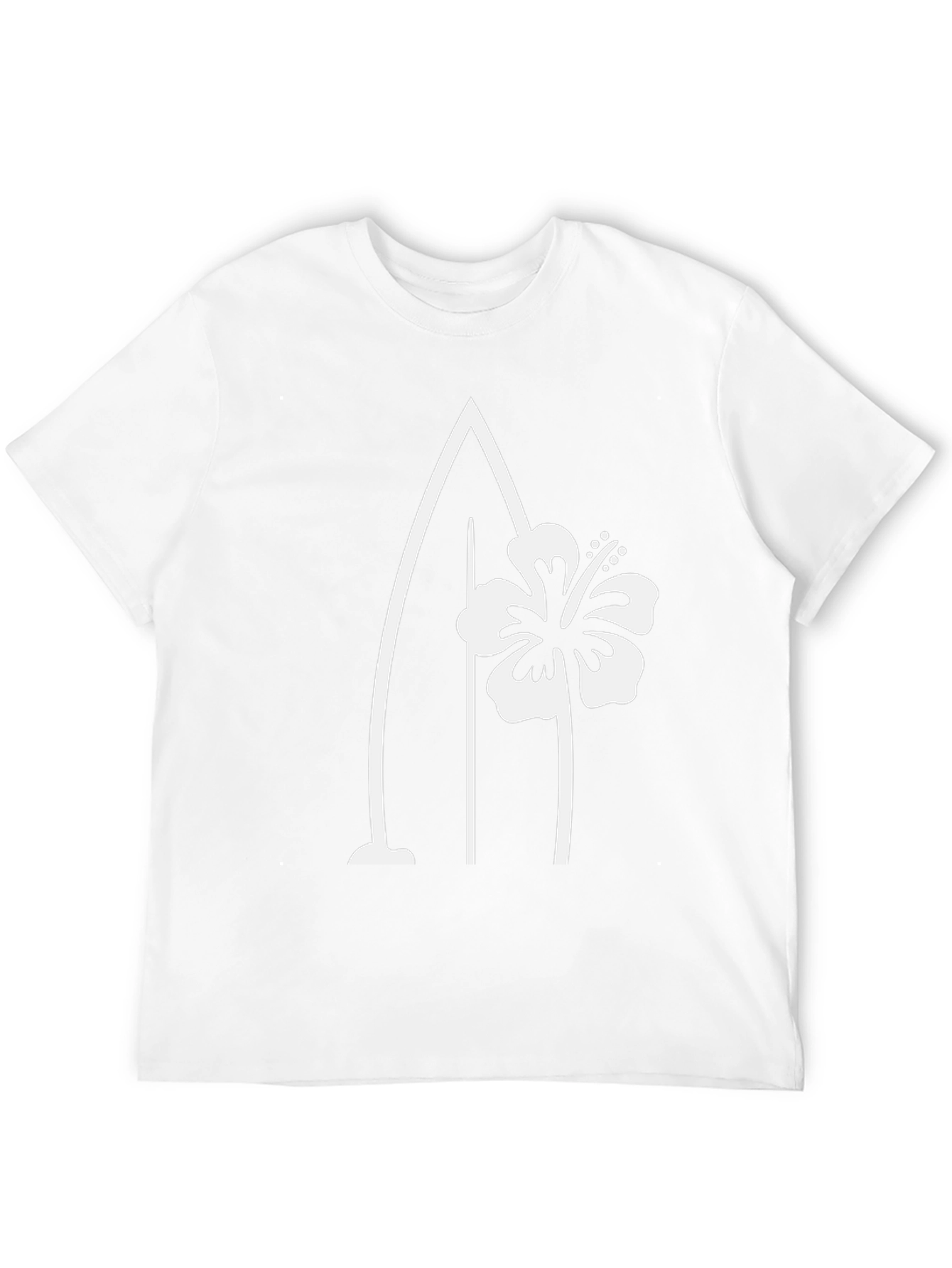 Hibiscus Surfboard Graphic Tee - Island Vibes