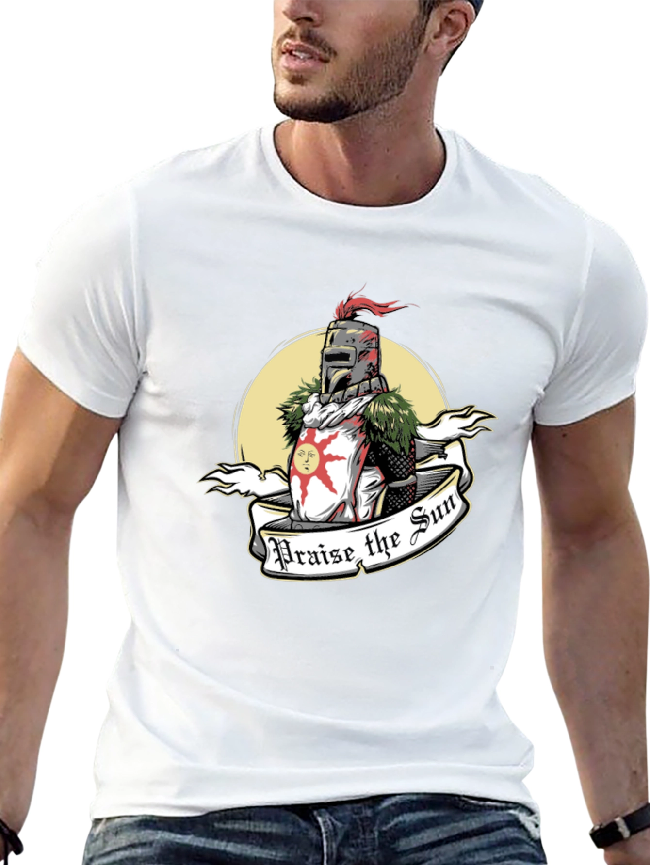 Praise the Sun Knight T-Shirt - Dark Souls Inspired
