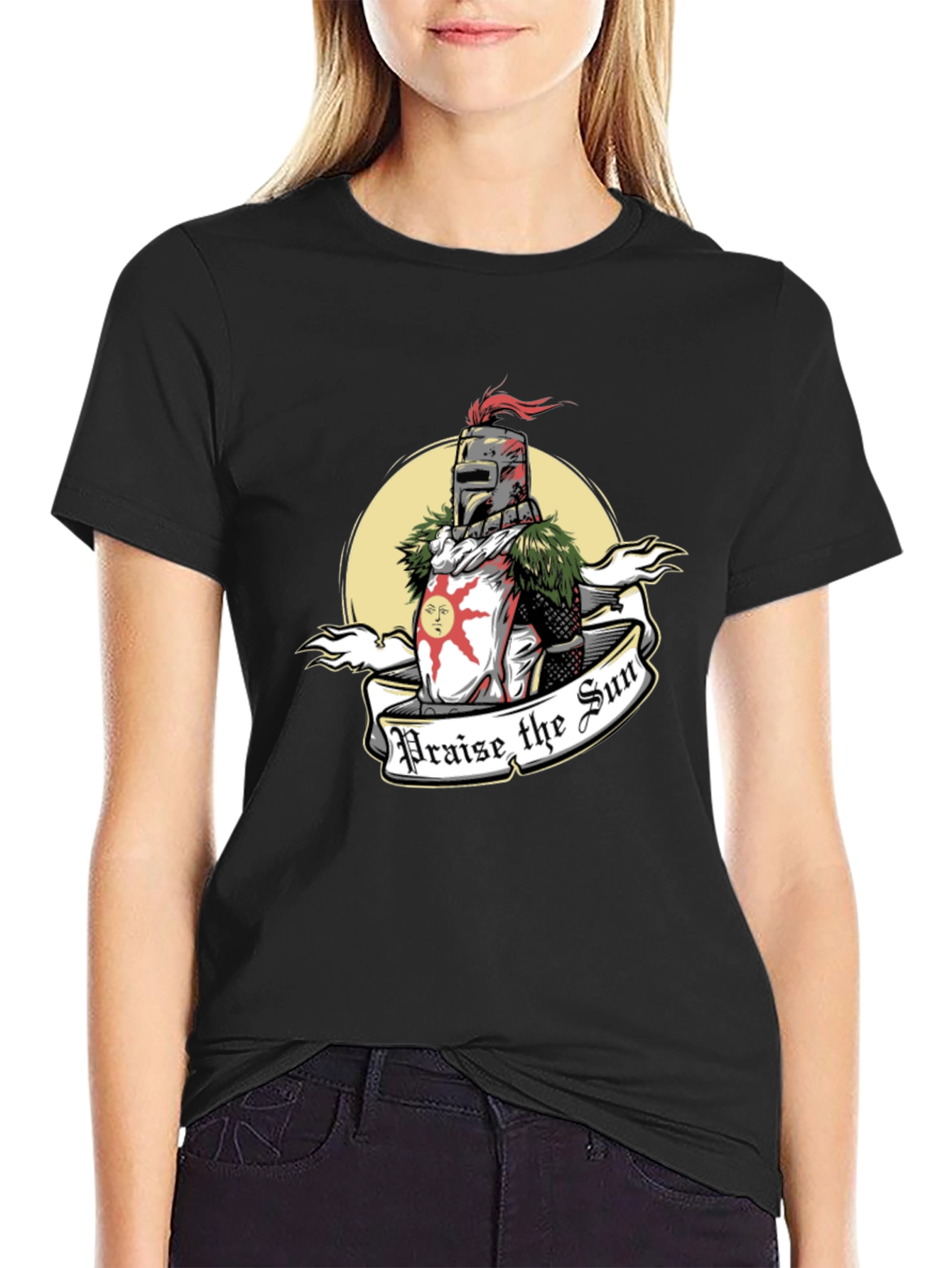 Praise the Sun Knight T-Shirt - Dark Souls Inspired