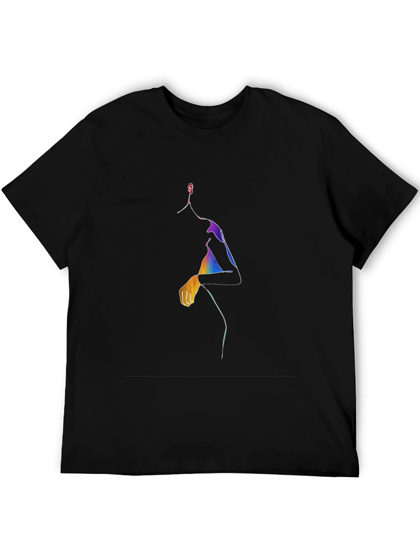 Abstract Rainbow Figure T-Shirt