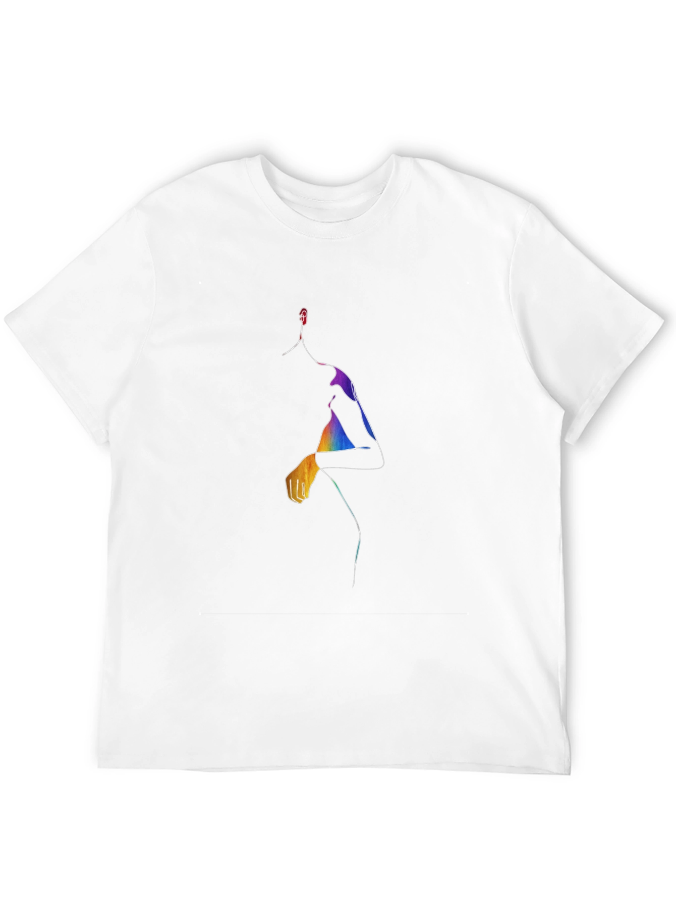 Abstract Rainbow Figure T-Shirt