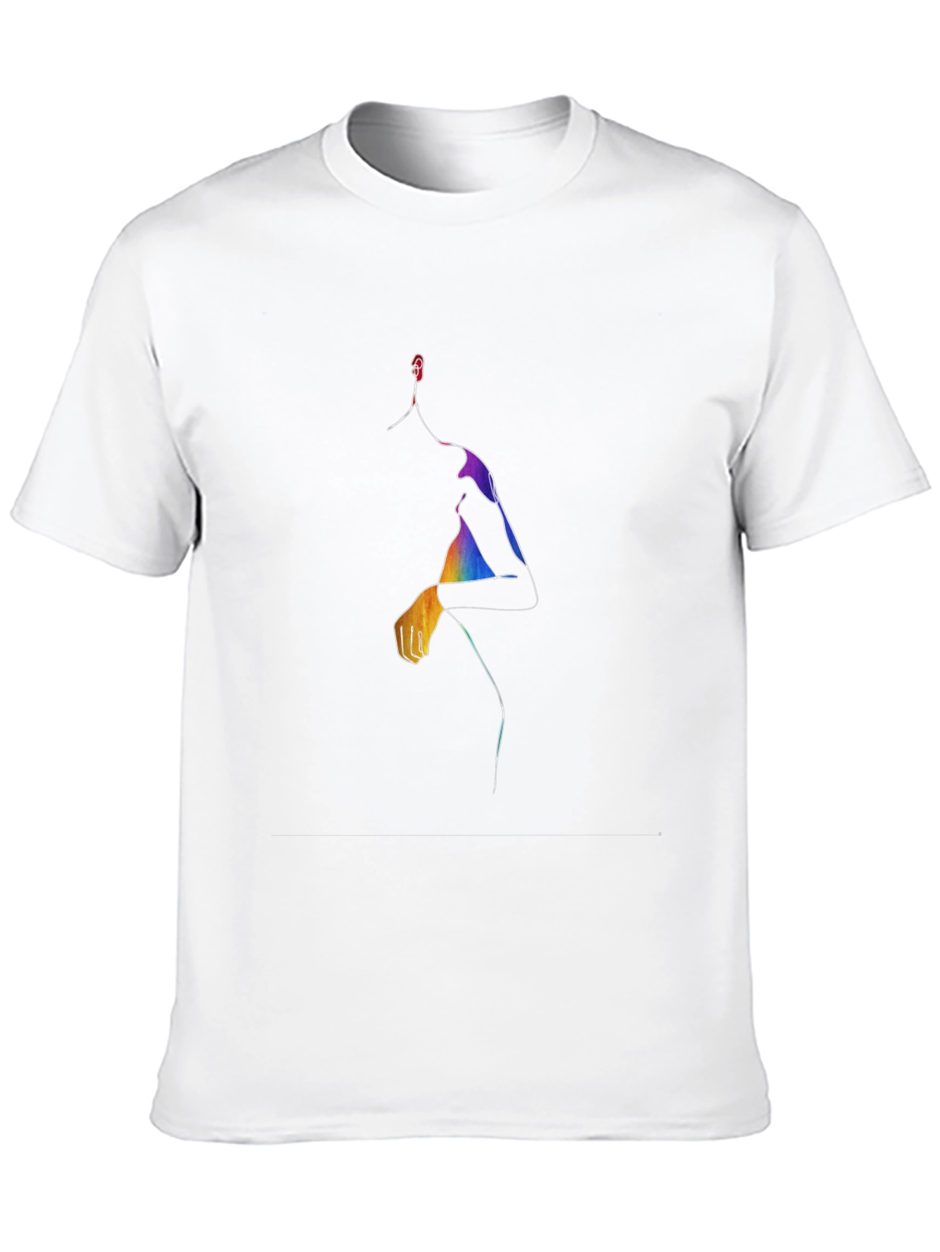 Abstract Rainbow Figure T-Shirt