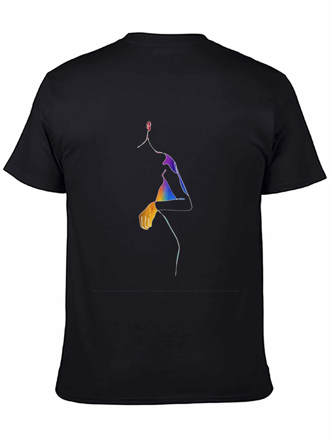 Abstract Rainbow Figure T-Shirt