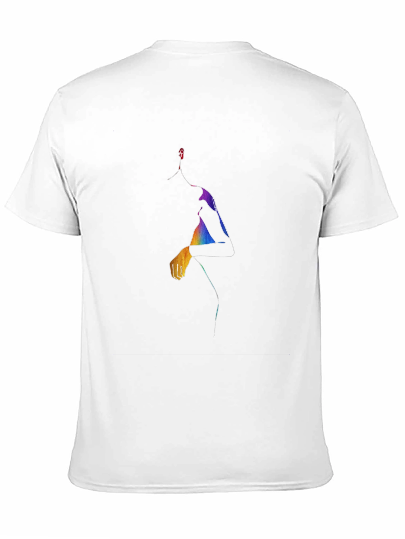 Abstract Rainbow Figure T-Shirt