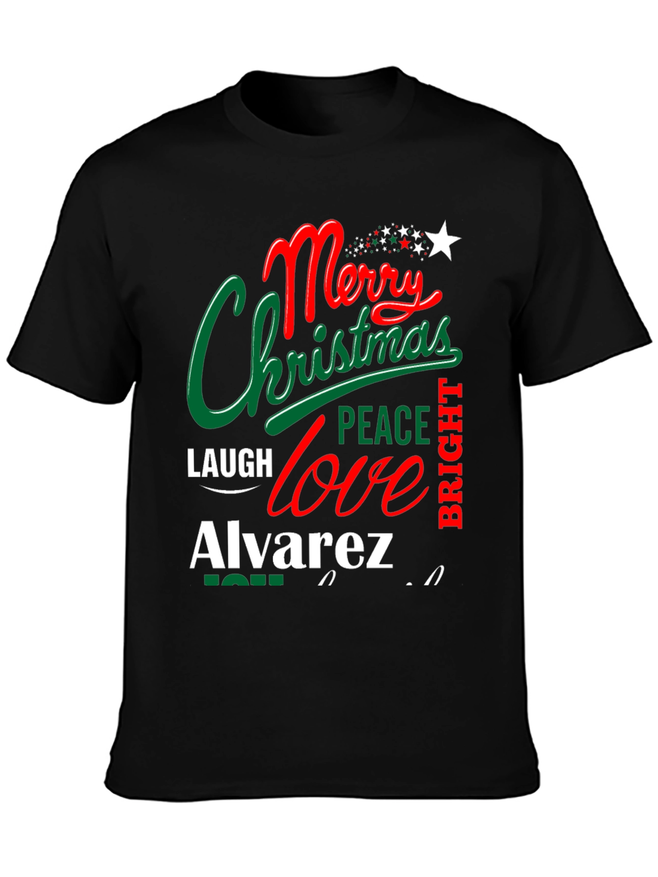Merry Christmas Personalized Family T-Shirt