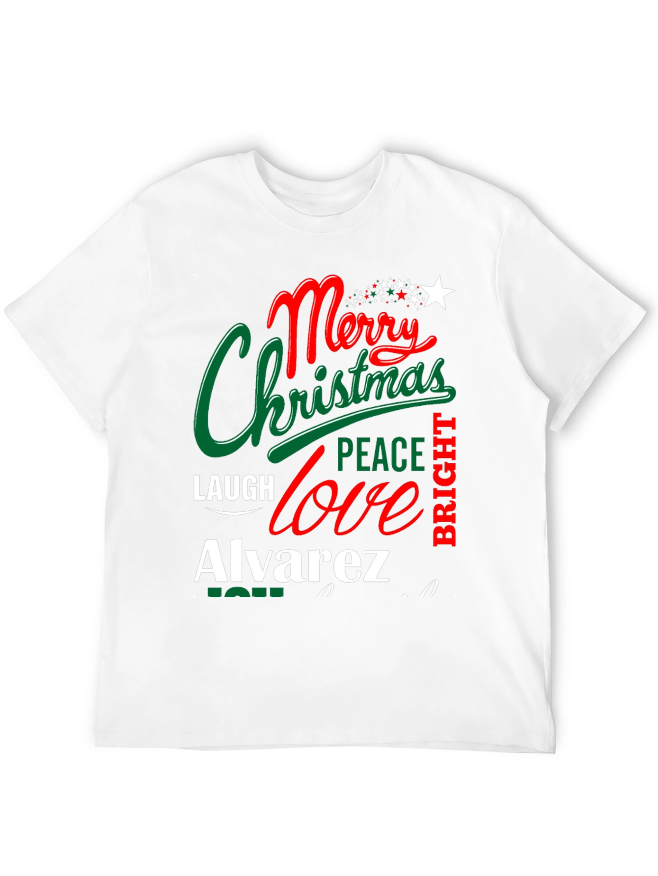 Merry Christmas Personalized Family T-Shirt