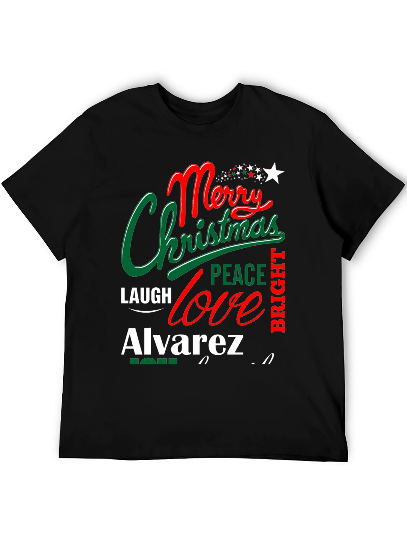 Merry Christmas Personalized Family T-Shirt