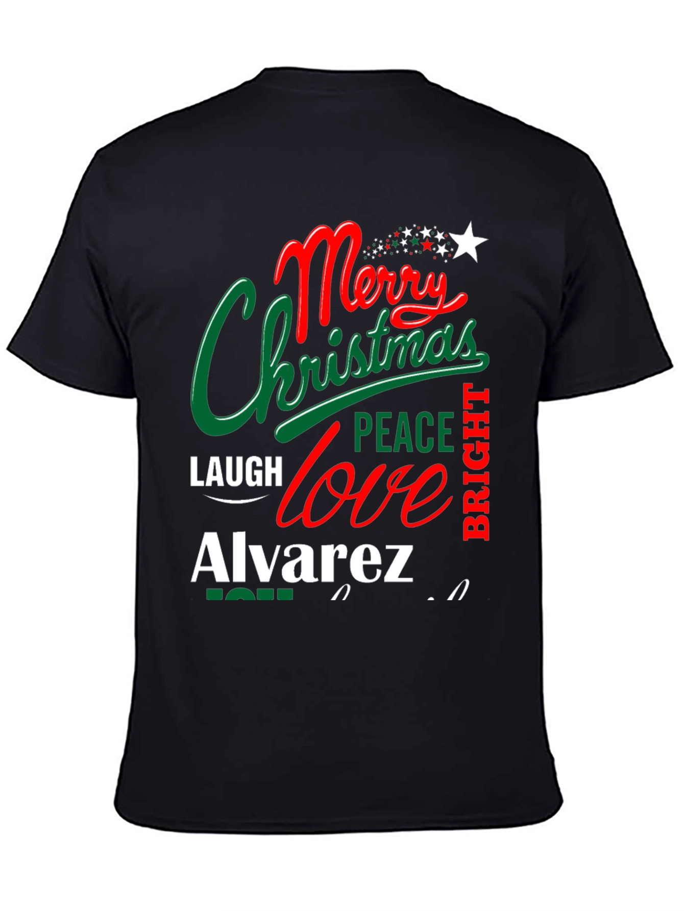 Merry Christmas Personalized Family T-Shirt