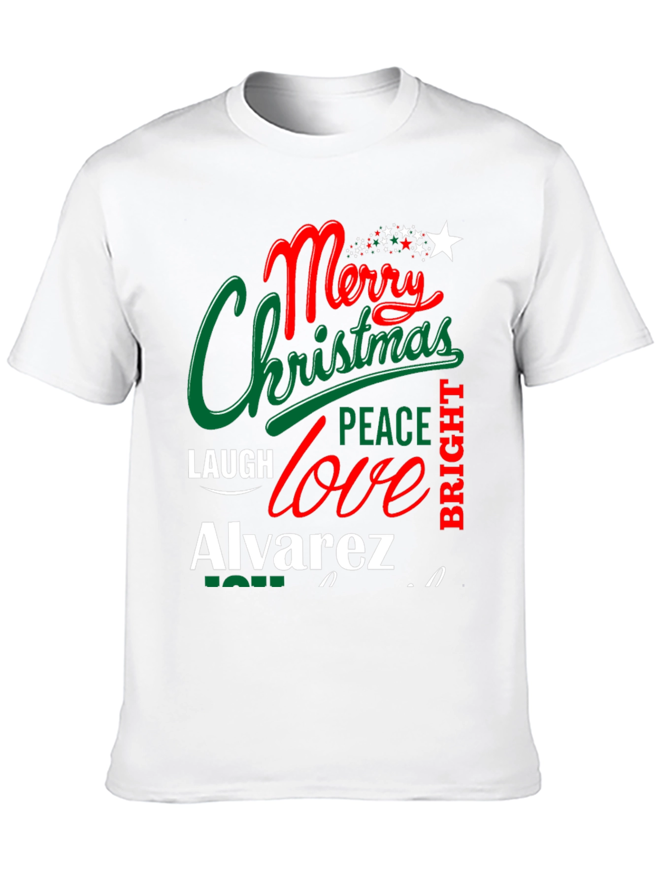 Merry Christmas Personalized Family T-Shirt