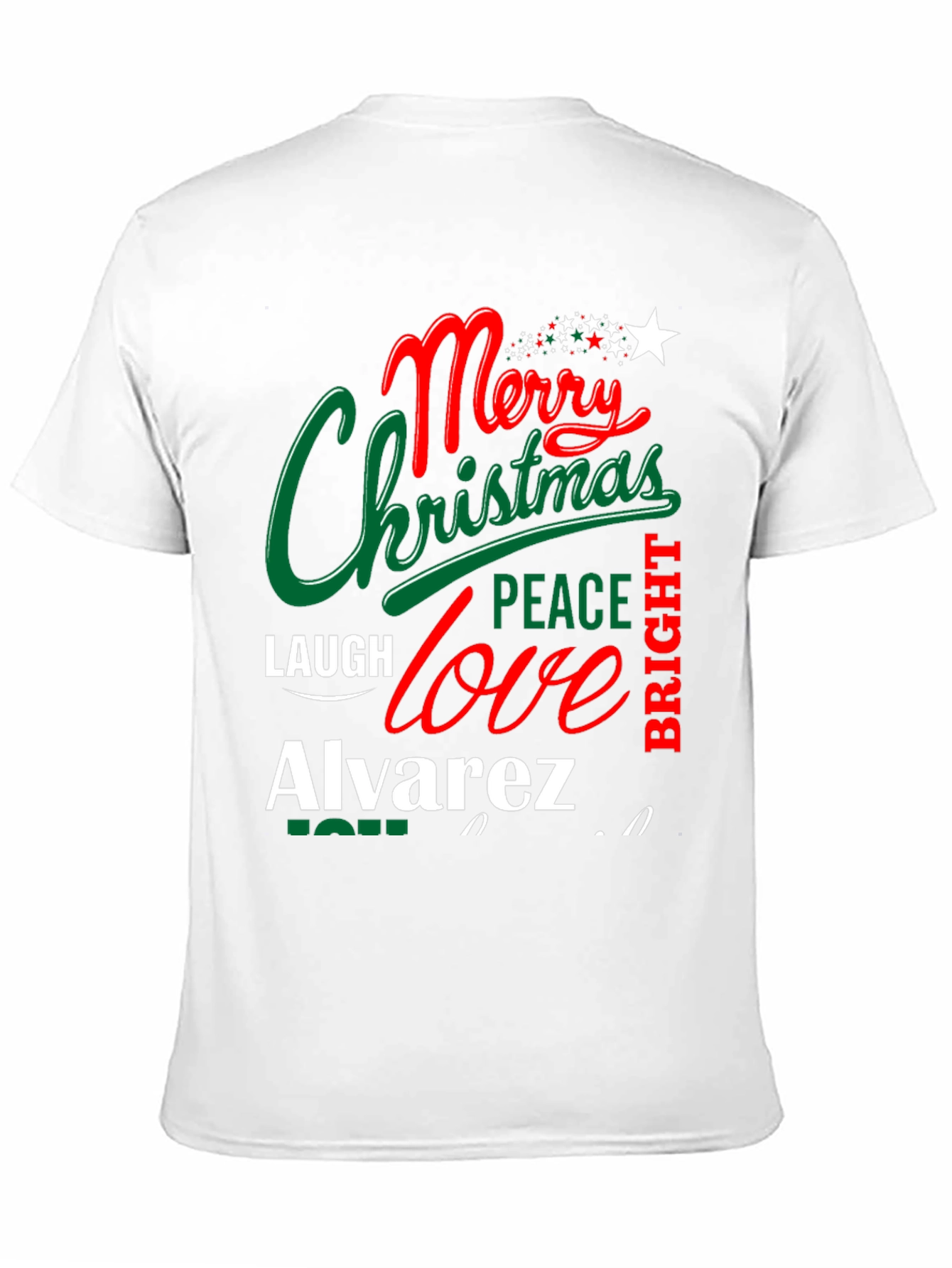 Merry Christmas Personalized Family T-Shirt