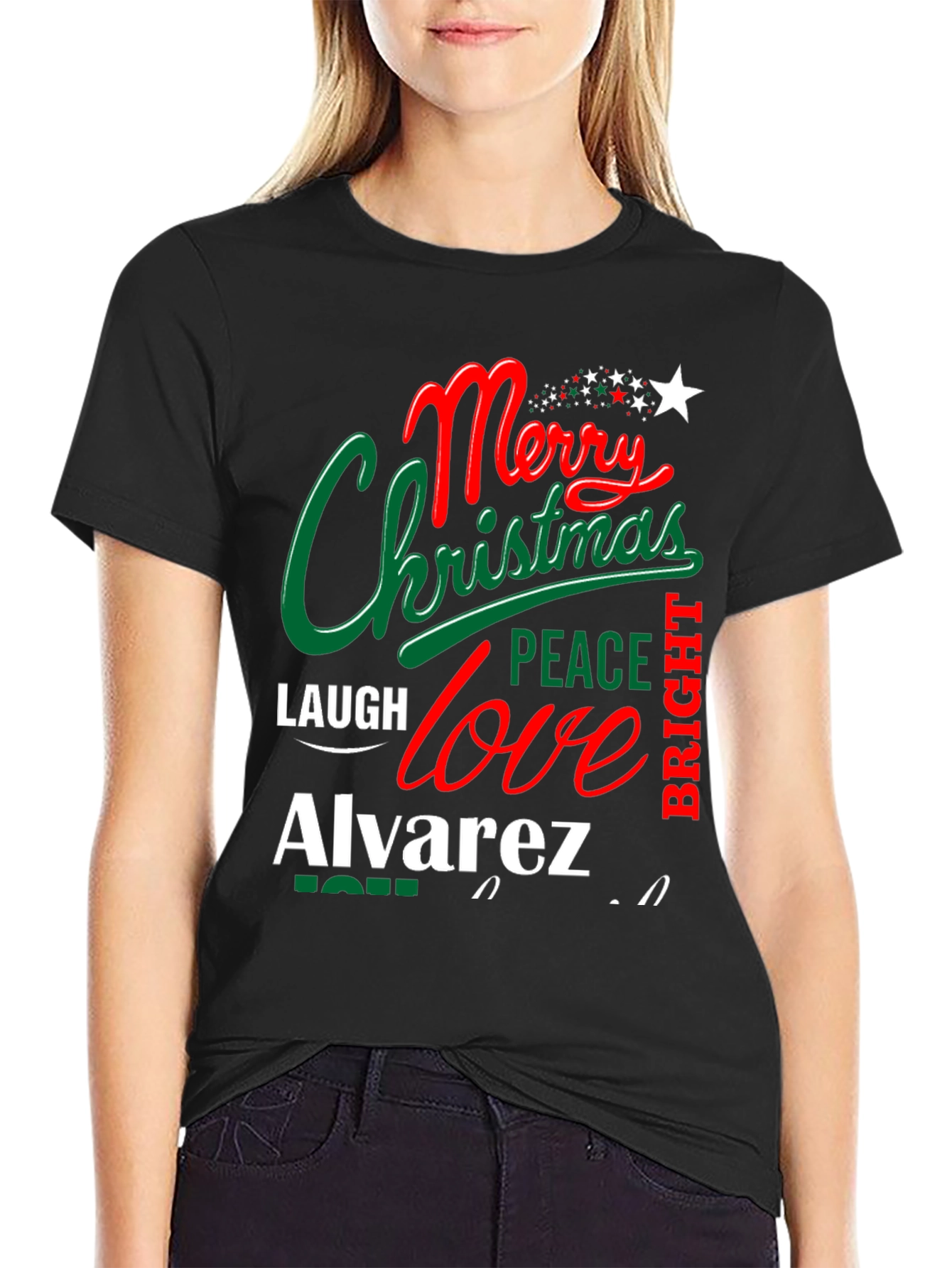 Merry Christmas Personalized Family T-Shirt