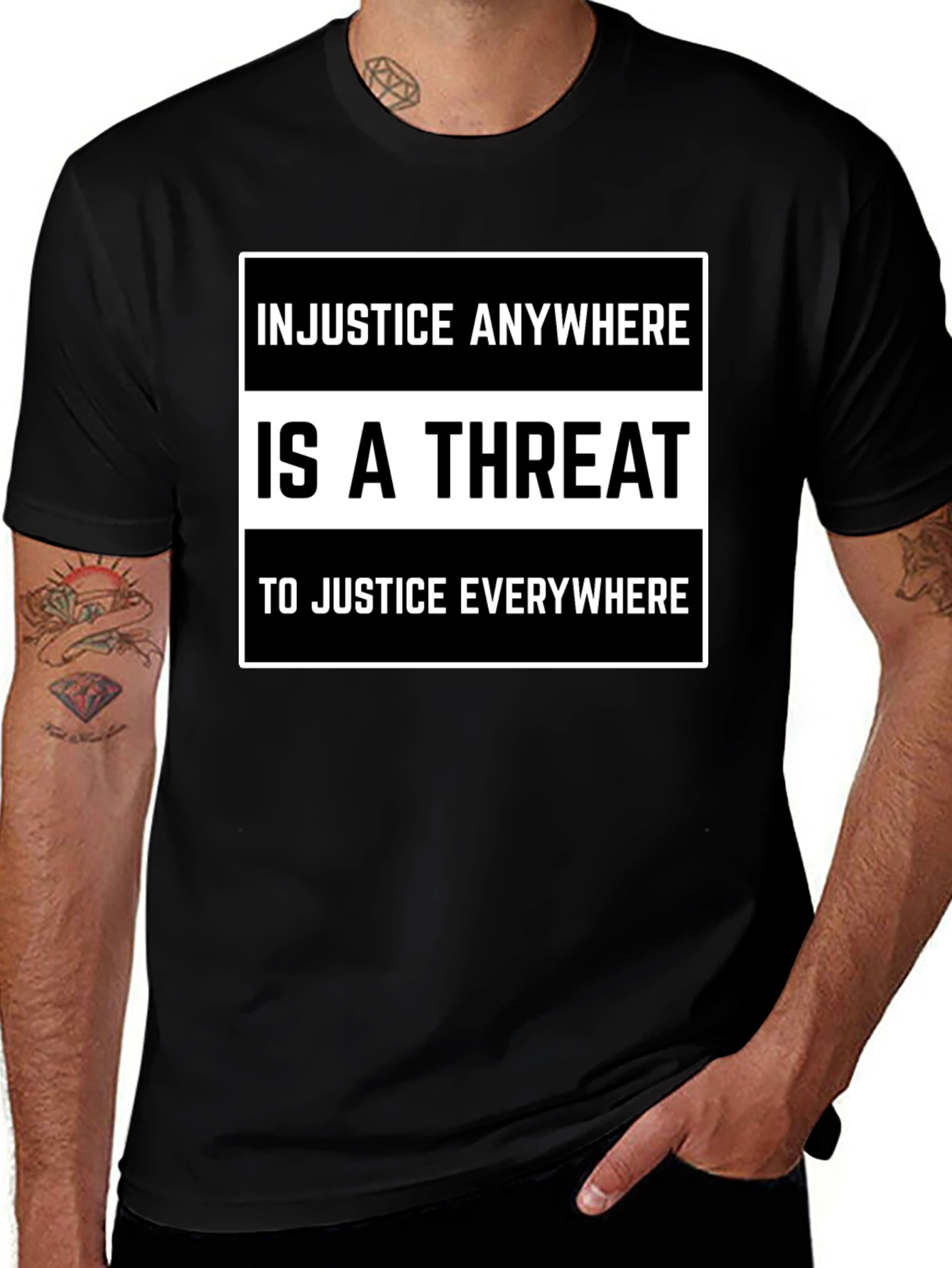 Injustice Anywhere is a Threat T-Shirt