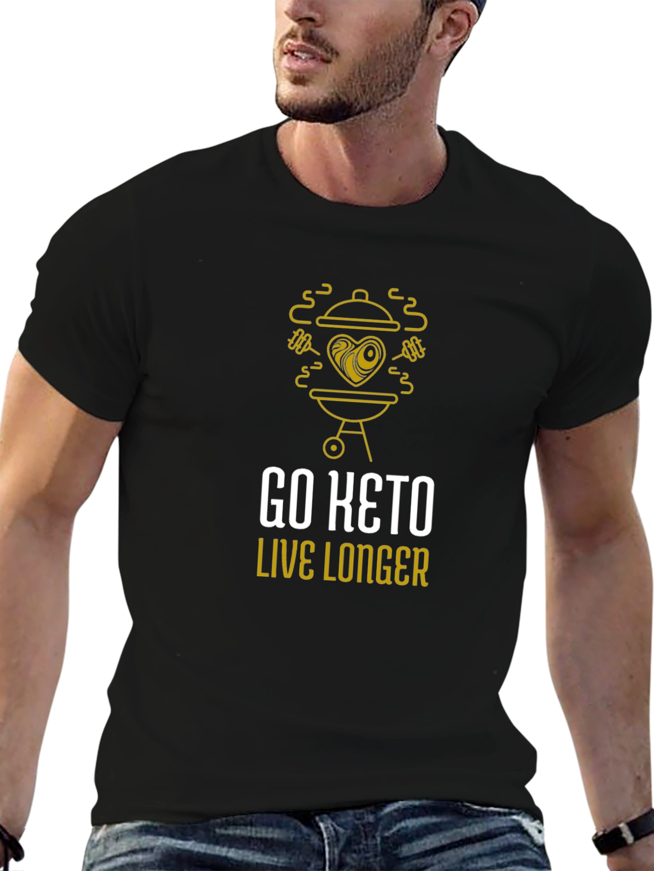 Go Keto Live Longer Graphic T-Shirt