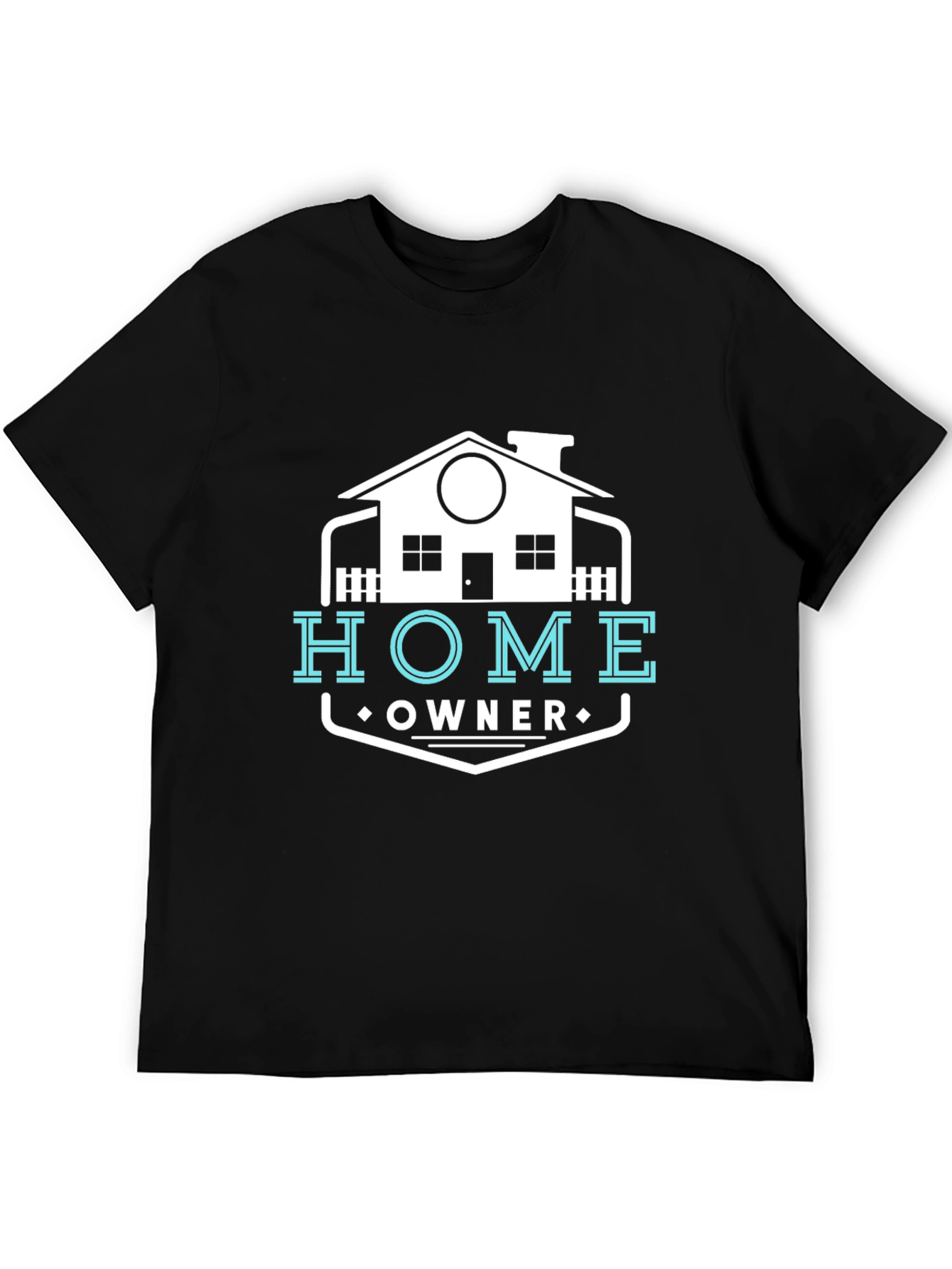 Home Owner Graphic Tee - Black Cotton T-Shirt