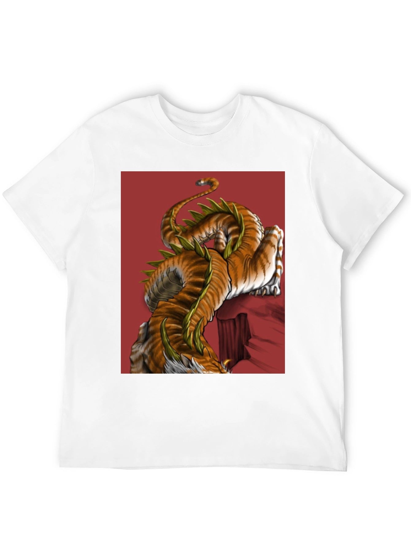 Tiger Dragon Graphic Black T-Shirt