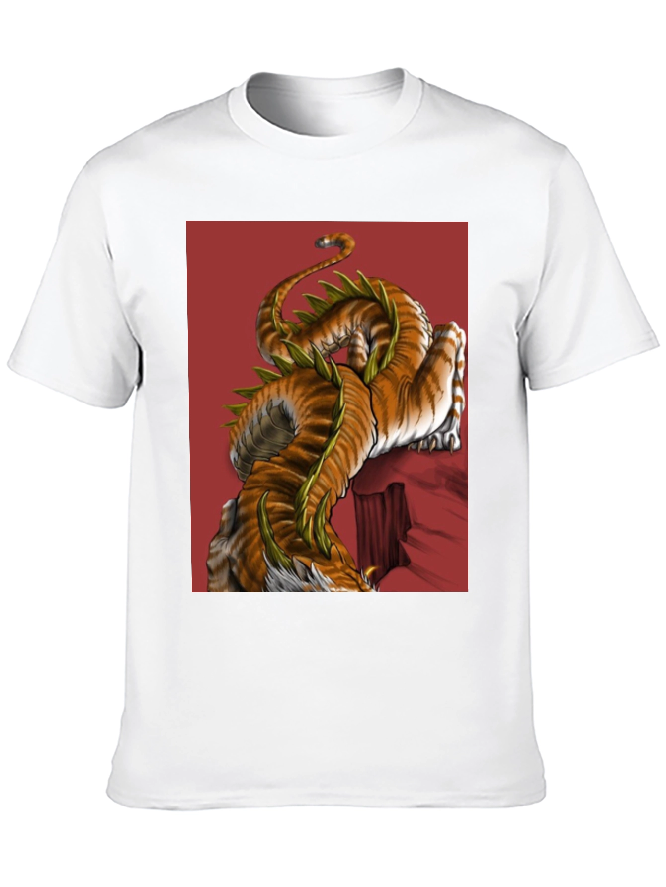 Tiger Dragon Graphic Black T-Shirt
