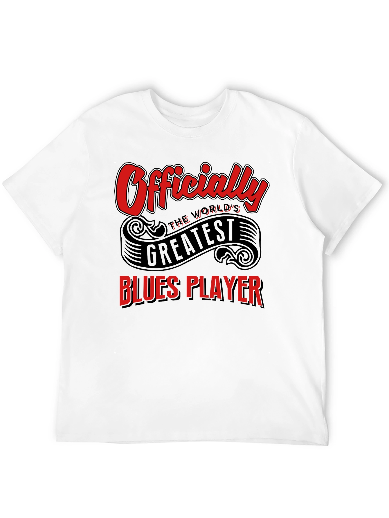 Worlds Greatest Blues Player Black T-Shirt
