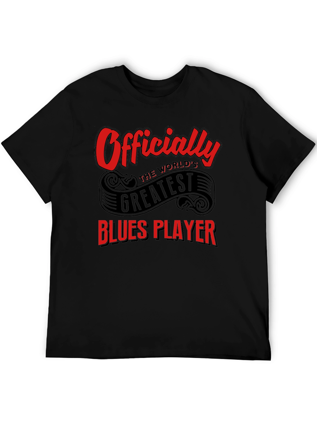 Worlds Greatest Blues Player Black T-Shirt